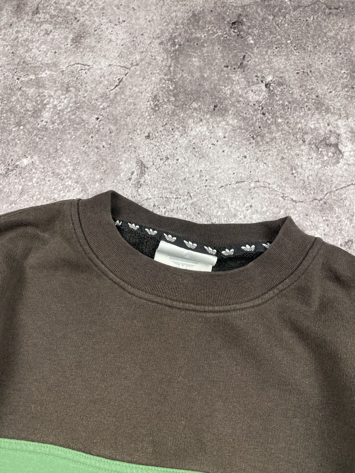 Adidas × Vintage Adidas vintage center logo sweatshirt stripes brown oversize Size US L / EU 52-54 / 3 - 3 Thumbnail