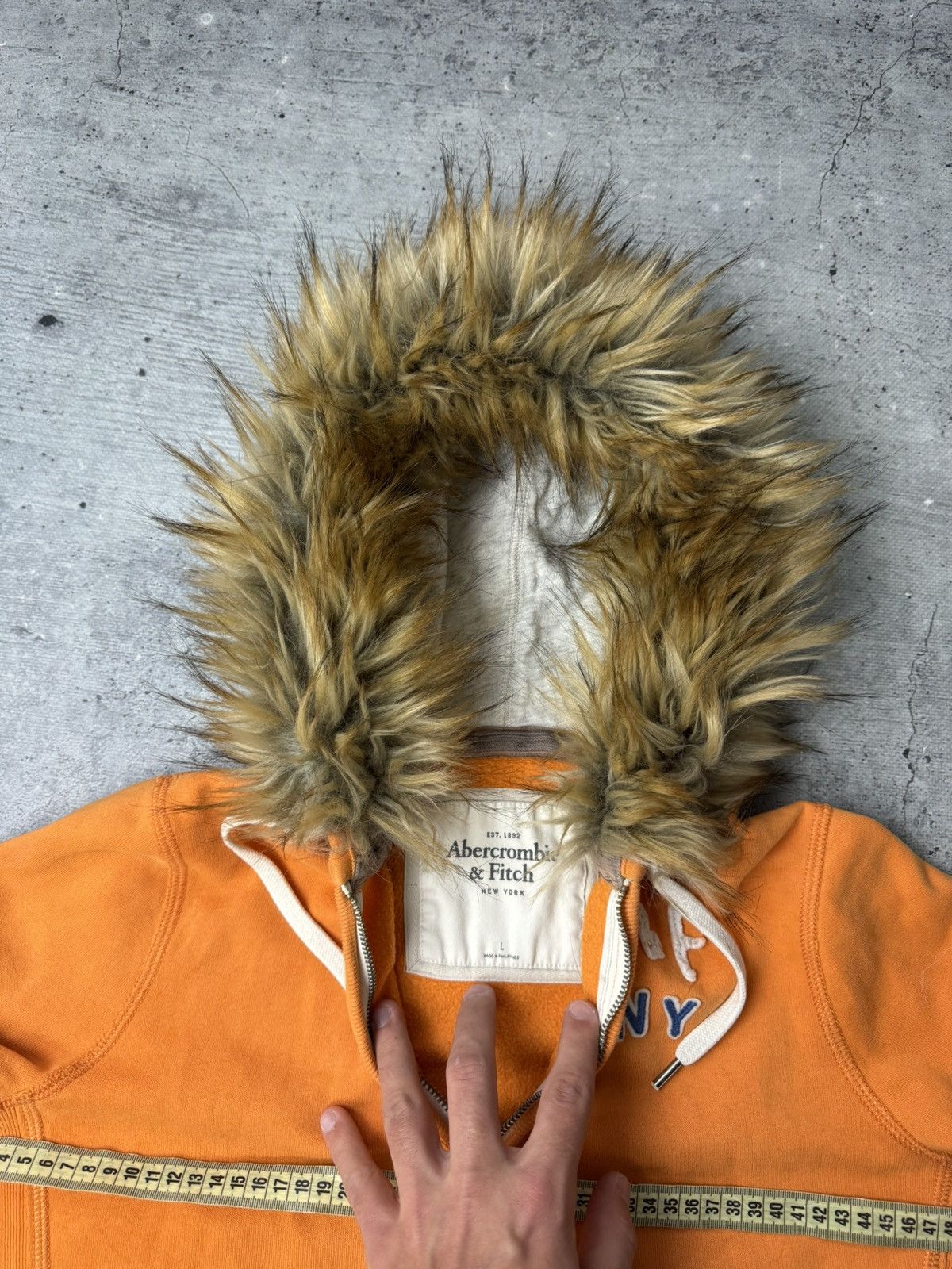 Abercrombie & Fitch Abercrombie & Fitch Y2K LGB IfSixWasNine Faux Fur Zip Hoodie Size L / US 10 / IT 46 - 6 Thumbnail