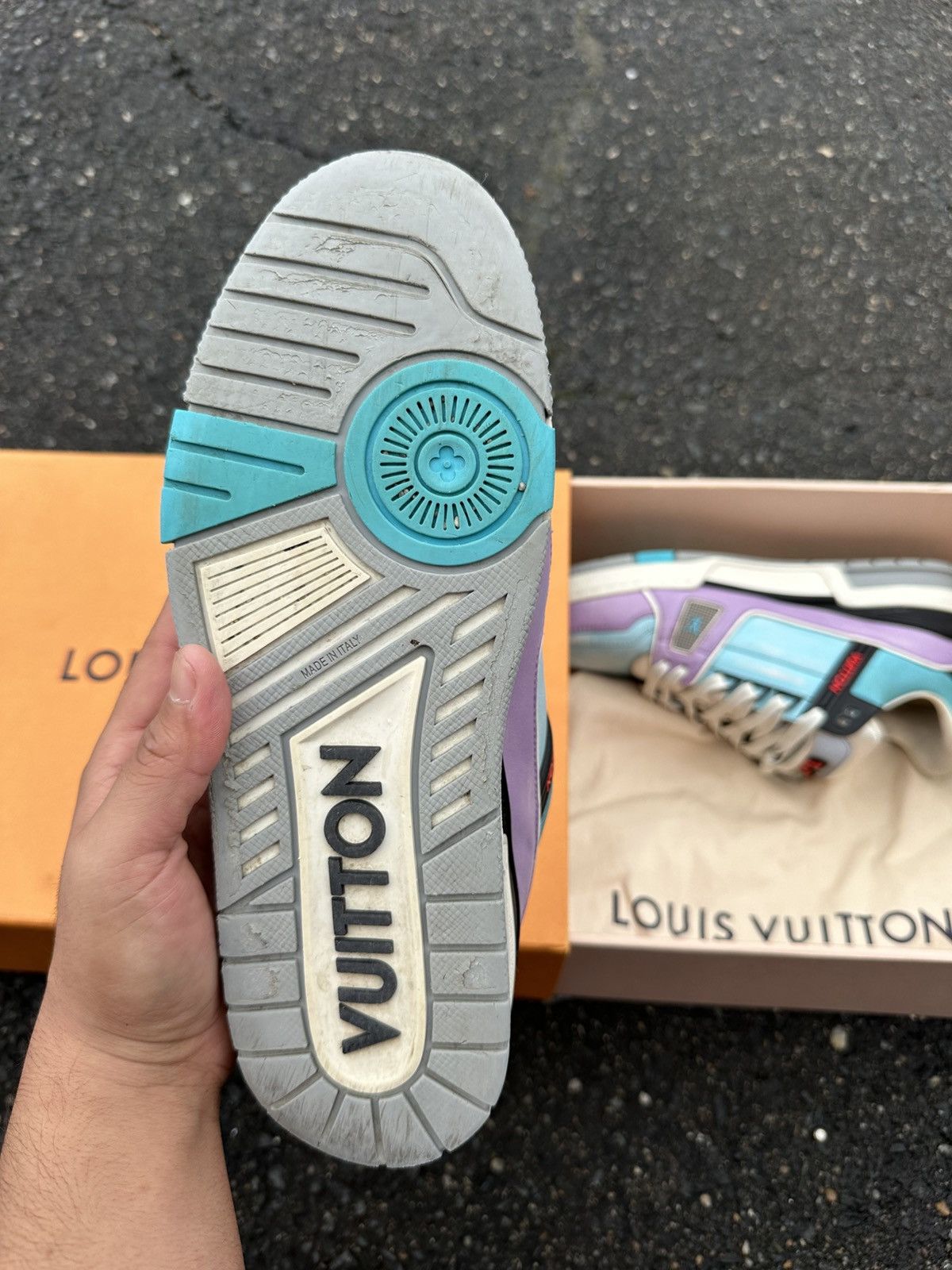 Louis Vuitton Louis Vuttion Trainer Purple/Blue Size US 8 / EU 41 - 5 Thumbnail