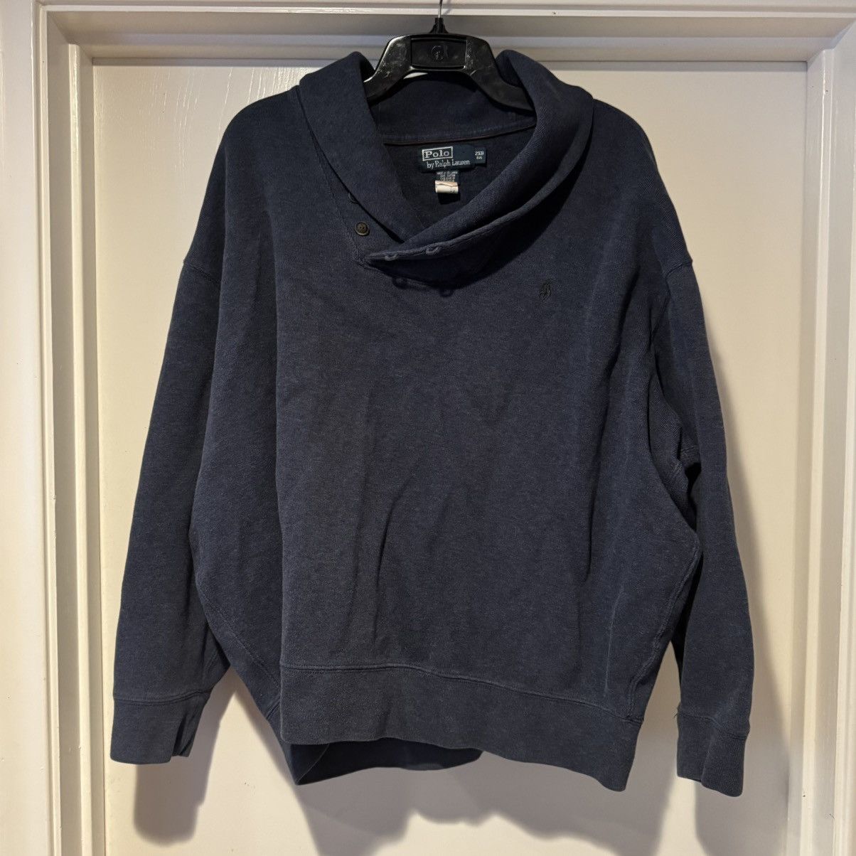 Blue Polo Ralph Lauren Cowl Neck Sweatshirt Size 2XB Big