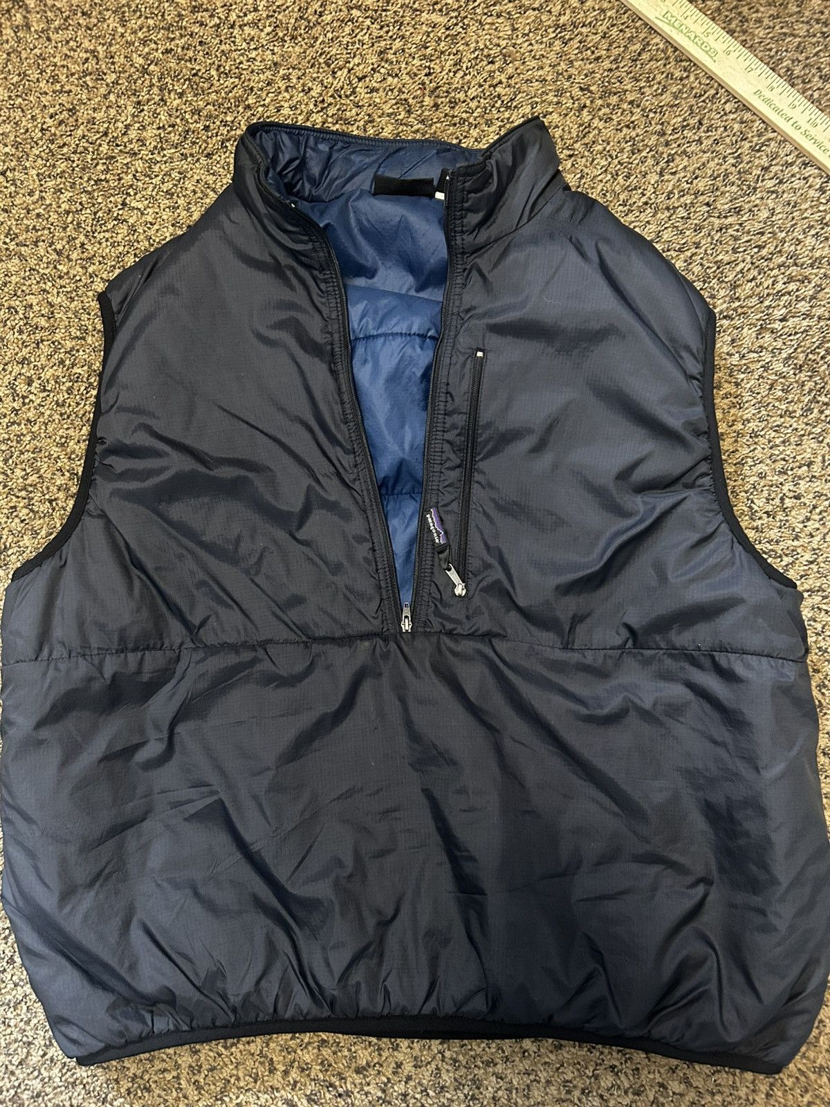 Patagonia Patagonia Puffball 1/2 zip Vest XXL Black / Blue Made in USA Size US XXL / EU 58 / 5 - 11 Thumbnail