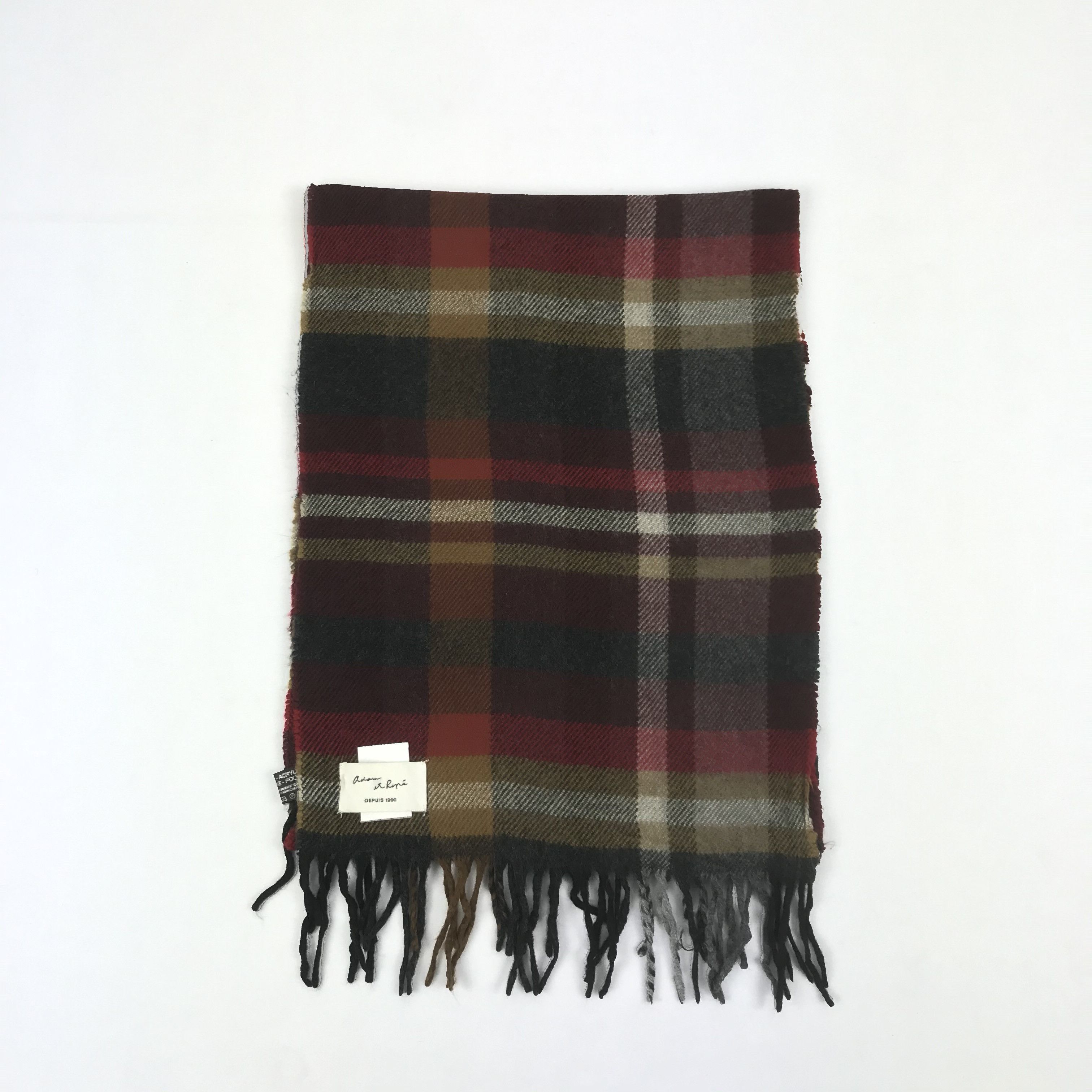 ADAM ET ROPE Vintage Adam et Rope Scarf Muffler Wool Cashmere Scarves Size ONE SIZE - 2 Thumbnail