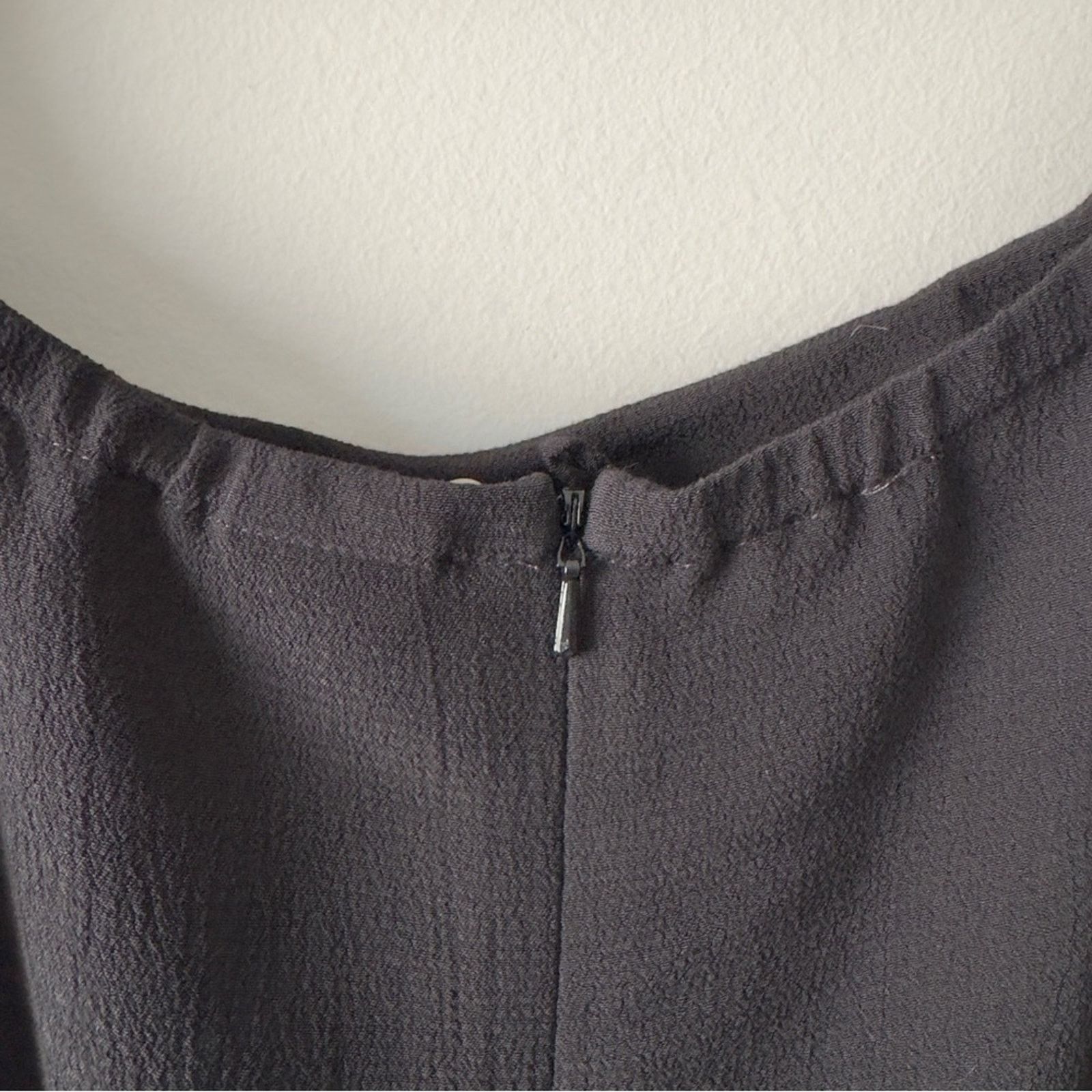 Other J. Jill Black Maxi Skirt ruffle side tie strings waist zip 8 Size 30" / US 8 / IT 44 - 9 Thumbnail