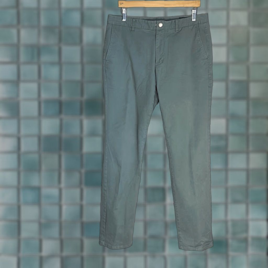 Bonobos VINTAGE Bonobos Mens Khaki Slim Green Chino Pants W34 L34 Size US 32 / EU 48 - 1 Thumbnail