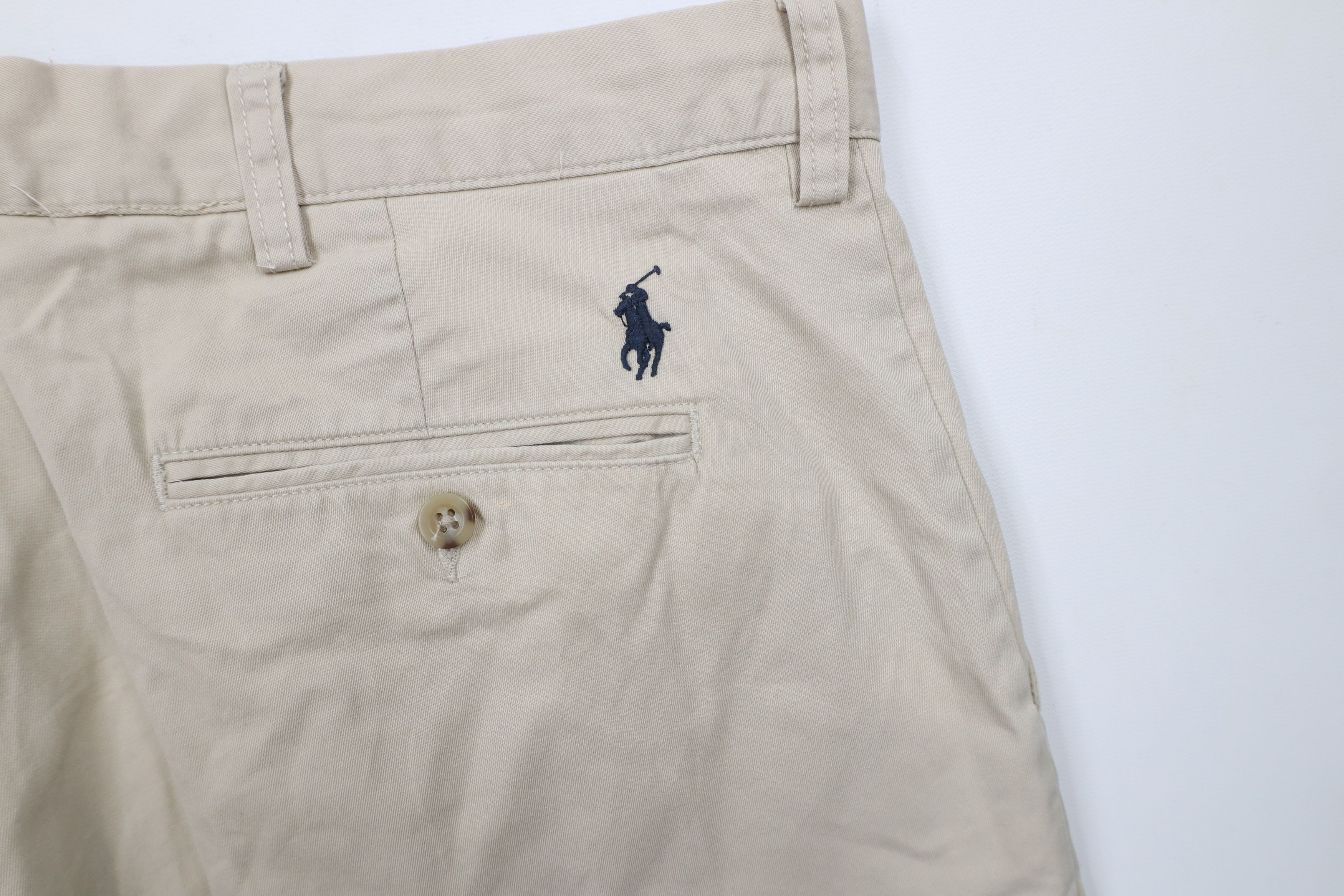Ralph Lauren × Vintage Vintage 90s Ralph Lauren Chino Pants Trousers Beige Cotton Size US 36 / EU 52 - 12 Thumbnail