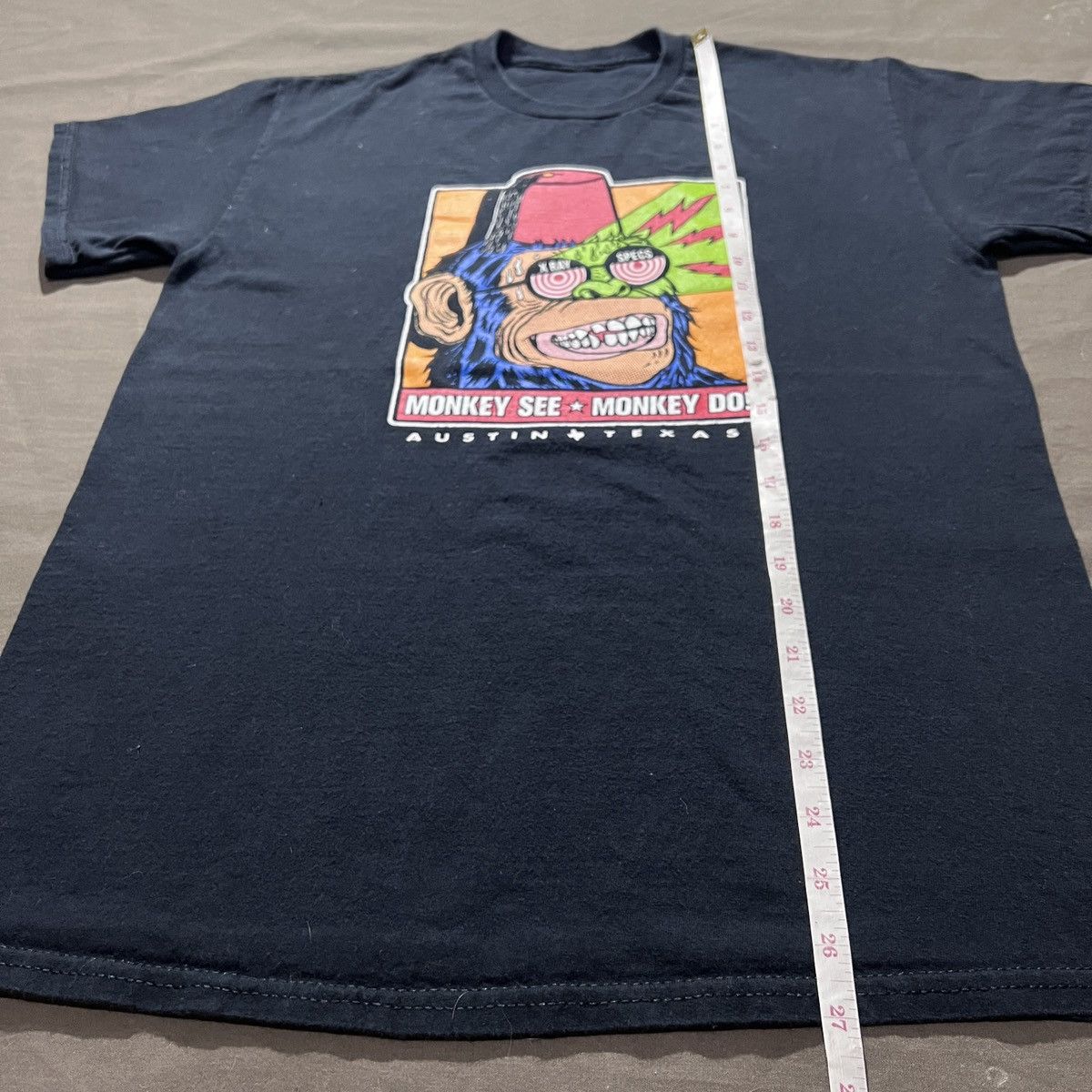 Vintage Y2K Monkey See Monkey Do graphic streetwear X-Ray Specs Tee Size US M / EU 48-50 / 2 - 6 Thumbnail
