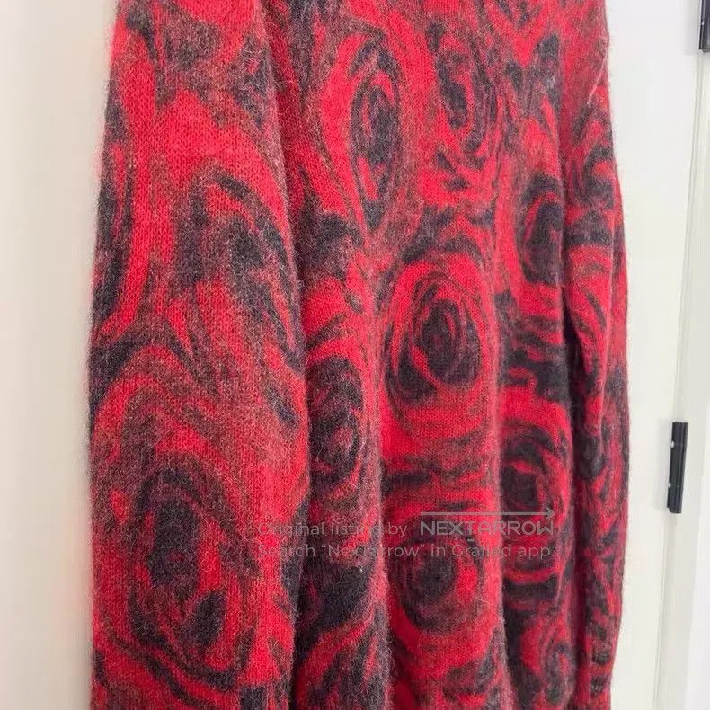 Dries Van Noten Dries Van Noten Mohair Blend Knit Rose Sweater Size XS / US 0-2 / IT 36-38 - 3 Thumbnail