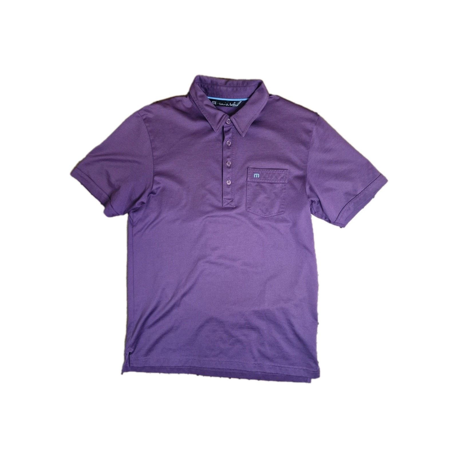 TravisMathew Travis Mathew Polo Shirt Mens Medium Purple Golf Size US M / EU 48-50 / 2 - 1 Thumbnail