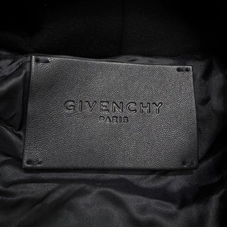 Givenchy Givenchy Black Space Cotton and Leather Sleeve Zip-up Jack Size US XL / EU 56 / 4 - 2 Thumbnail