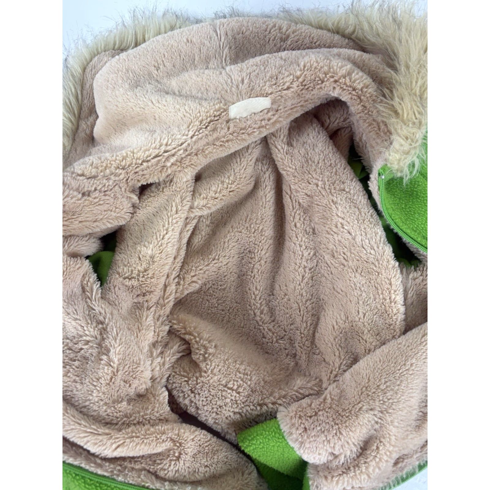 Vintage Unbranded Lime Green Fleece Faux Fur Full Zip Hoodie Womens Size L Size L / US 10 / IT 46 - 7 Thumbnail