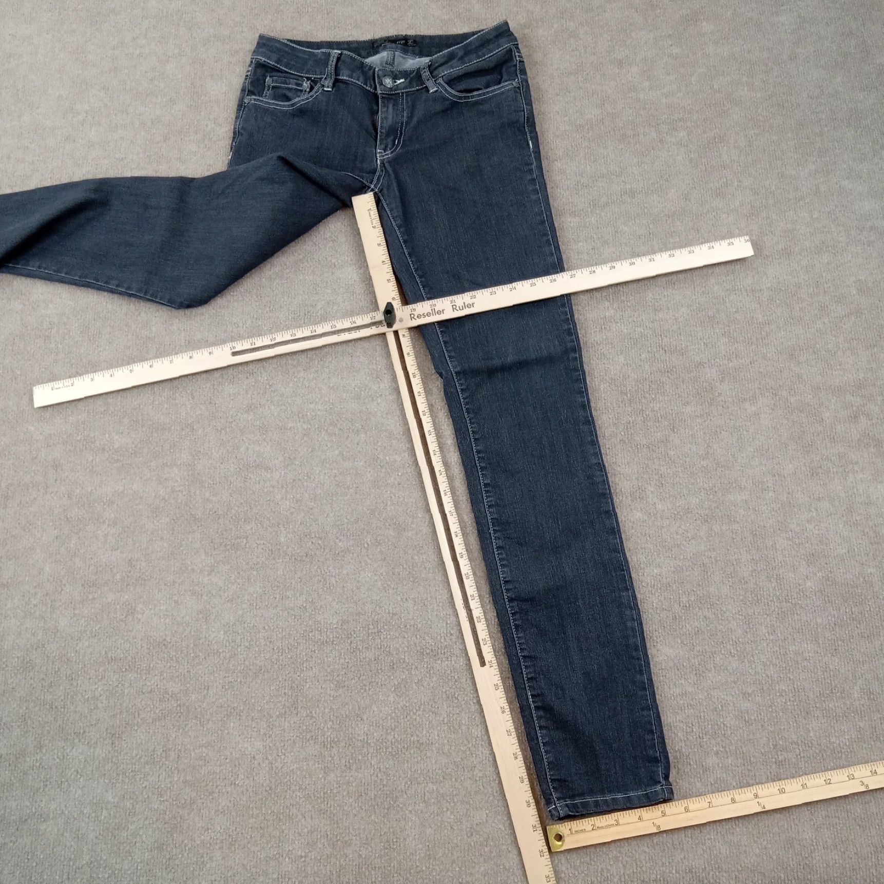 Prana prAna Womens Black Skinny Stretch Low Rise Comfort Jeans Size 27" / US 4 / IT 40 - 2 Thumbnail