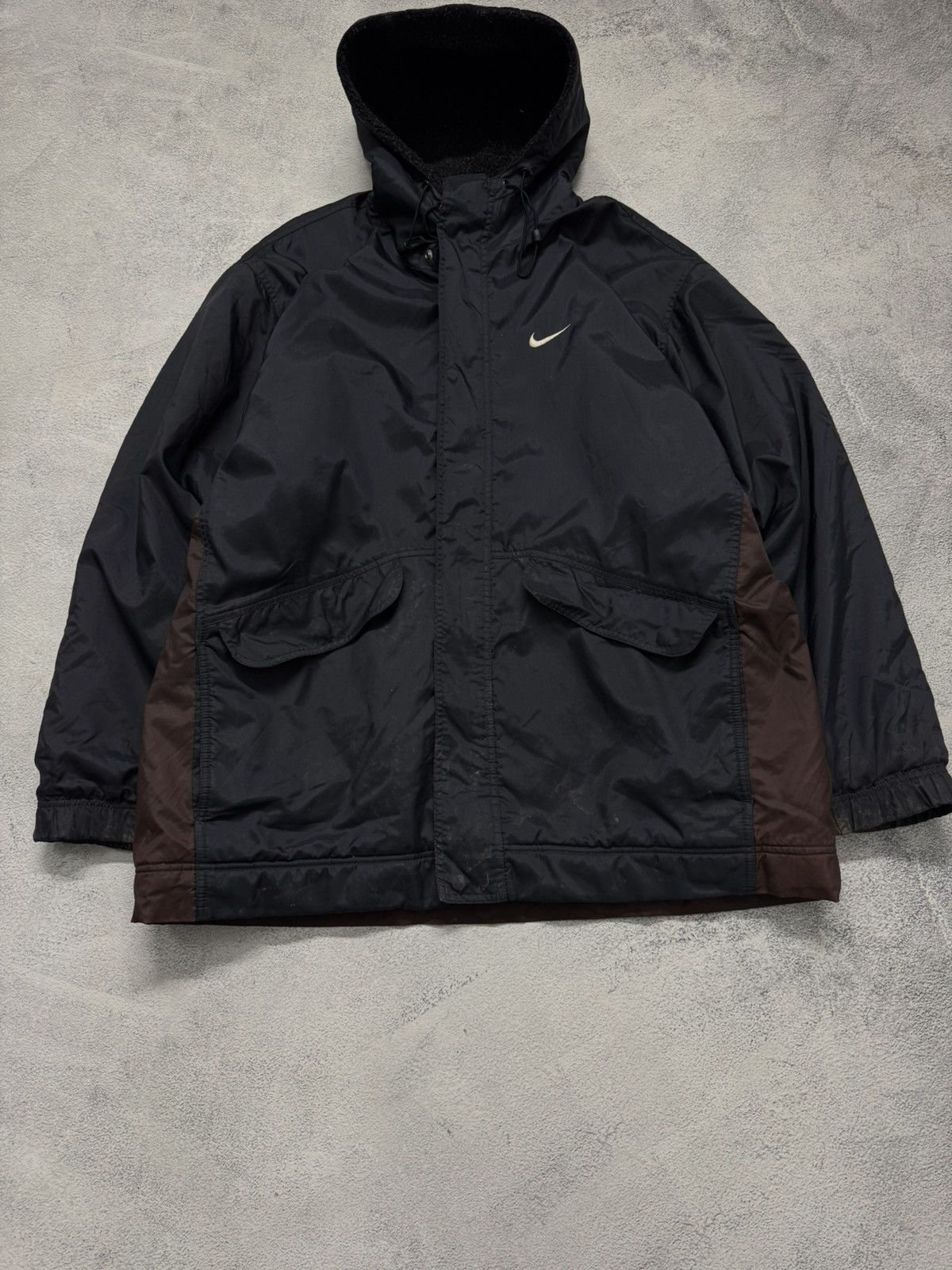 Nike Vintage Y2k Nike Nylon Swoosh Jacket 00’s Size US L / EU 52-54 / 3 - 7 Thumbnail