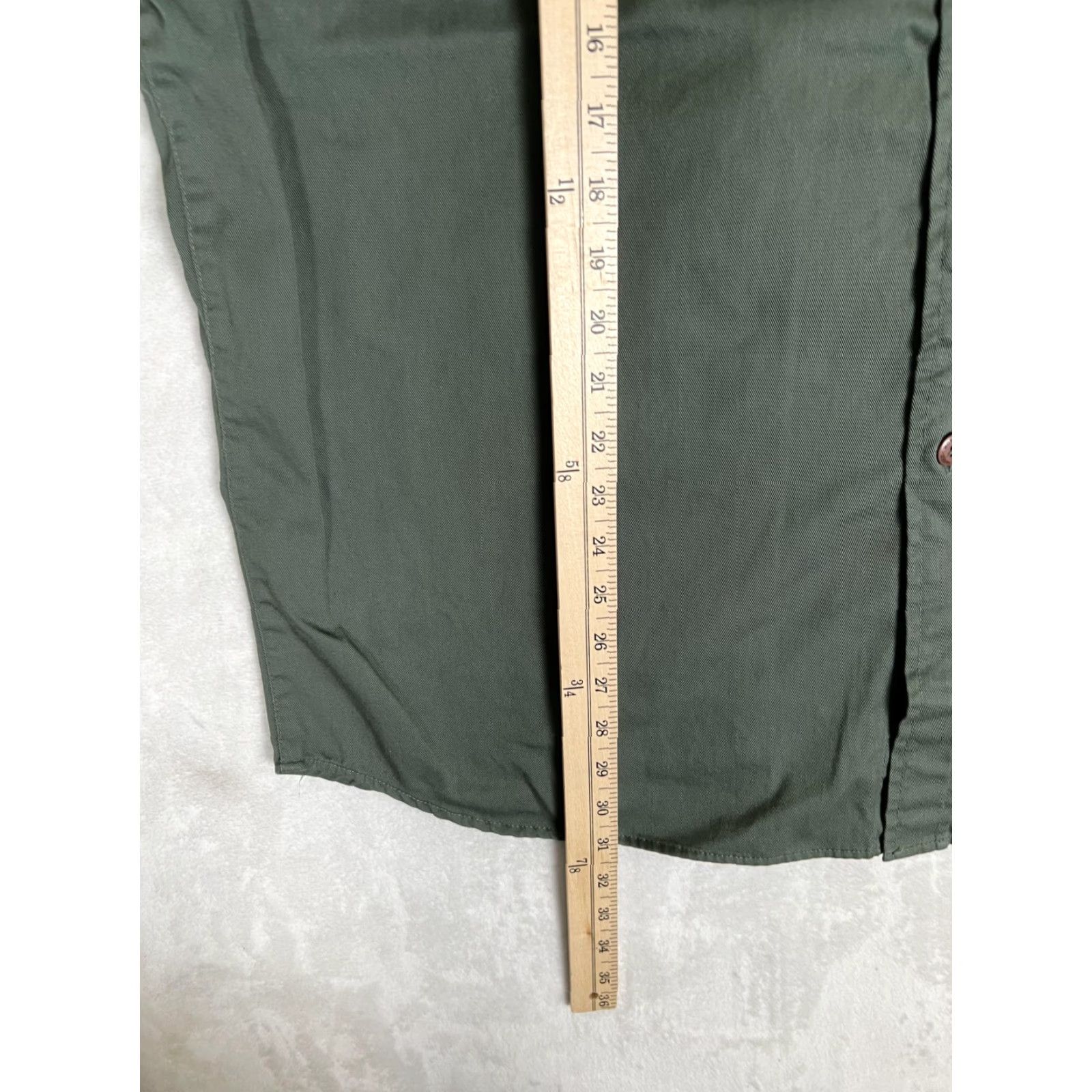 Vintage Jesse James Shirt Mens XL Green Short Sleeve Button Front Workwear Casual Size US XL / EU 56 / 4 - 3 Thumbnail