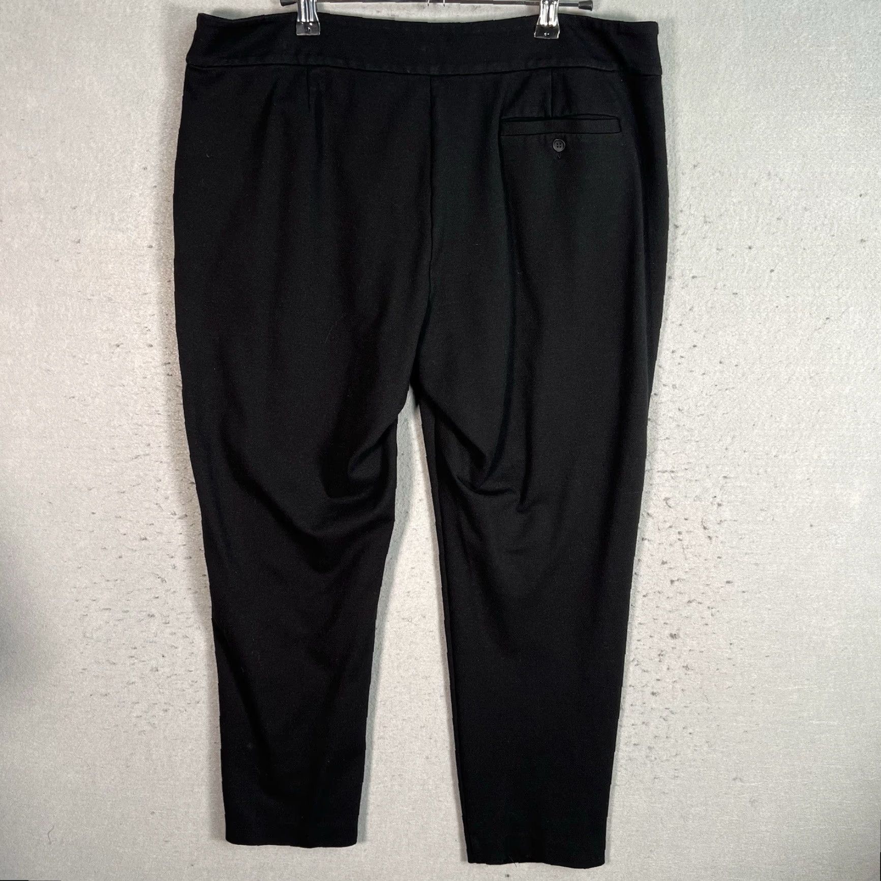 Eileen Fisher Eileen Fisher Pants Knit Black Womens 14 Dress Pants Straight Flat Front Stretch Viscose Nylon Spandex Vintage No Size 36" / US 14 / IT 50 - 7 Thumbnail