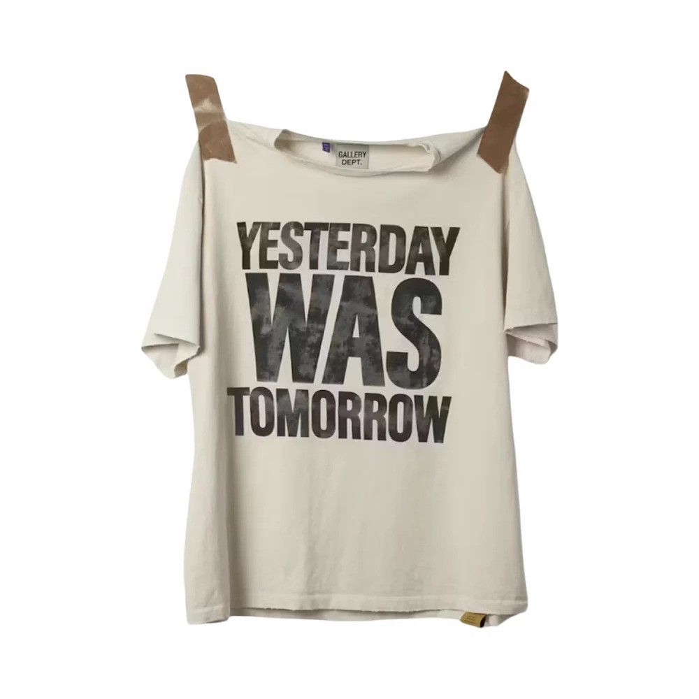 Gallery Dept. o1mle0326 Yesterday Was Tomorrow Tee Shirt in White Size US XXL / EU 58 / 5 - 1 Preview