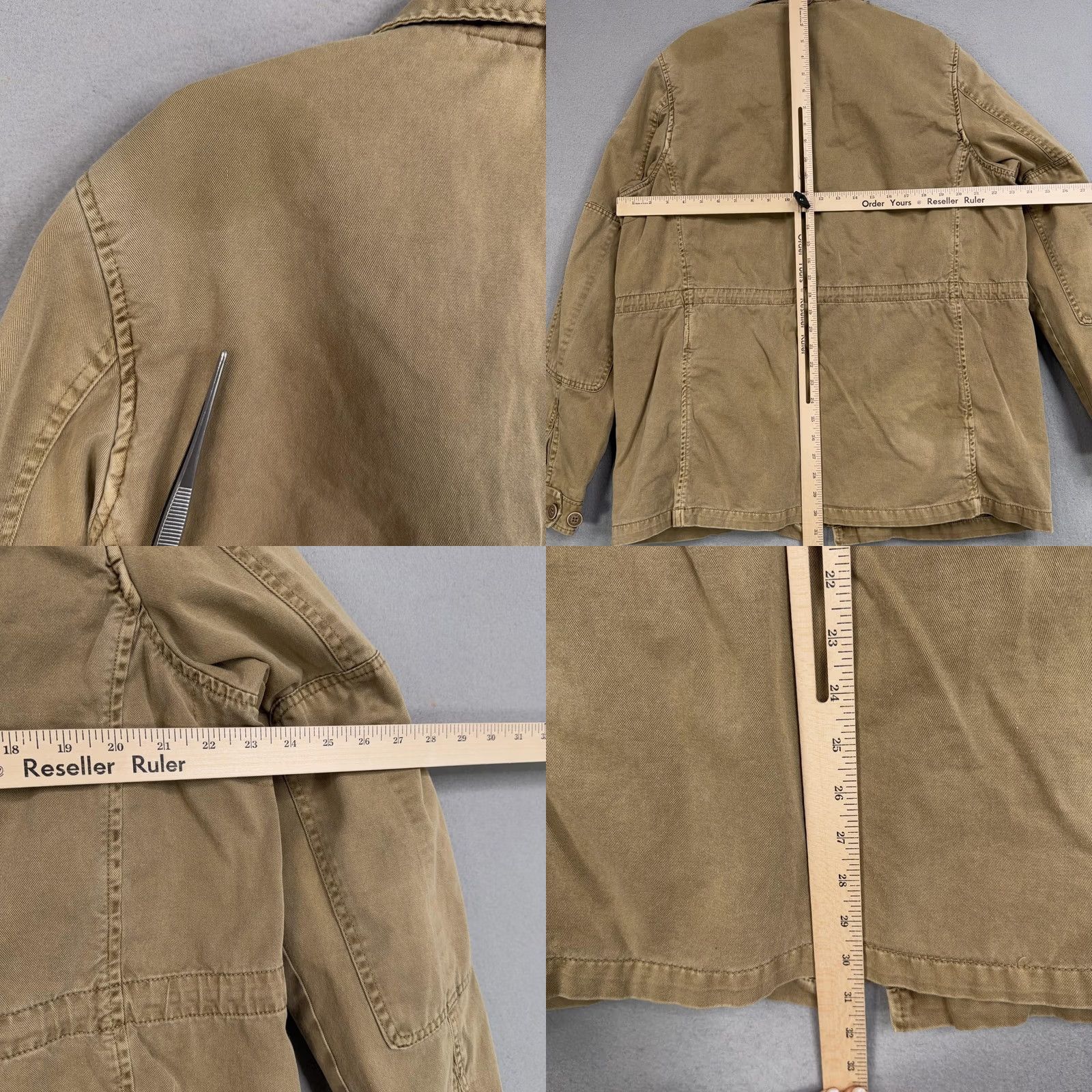 Levi's Levi's Jacket Mens Large Beige Military Field Utility Workwear Western Casual Size US L / EU 52-54 / 3 - 9 Thumbnail