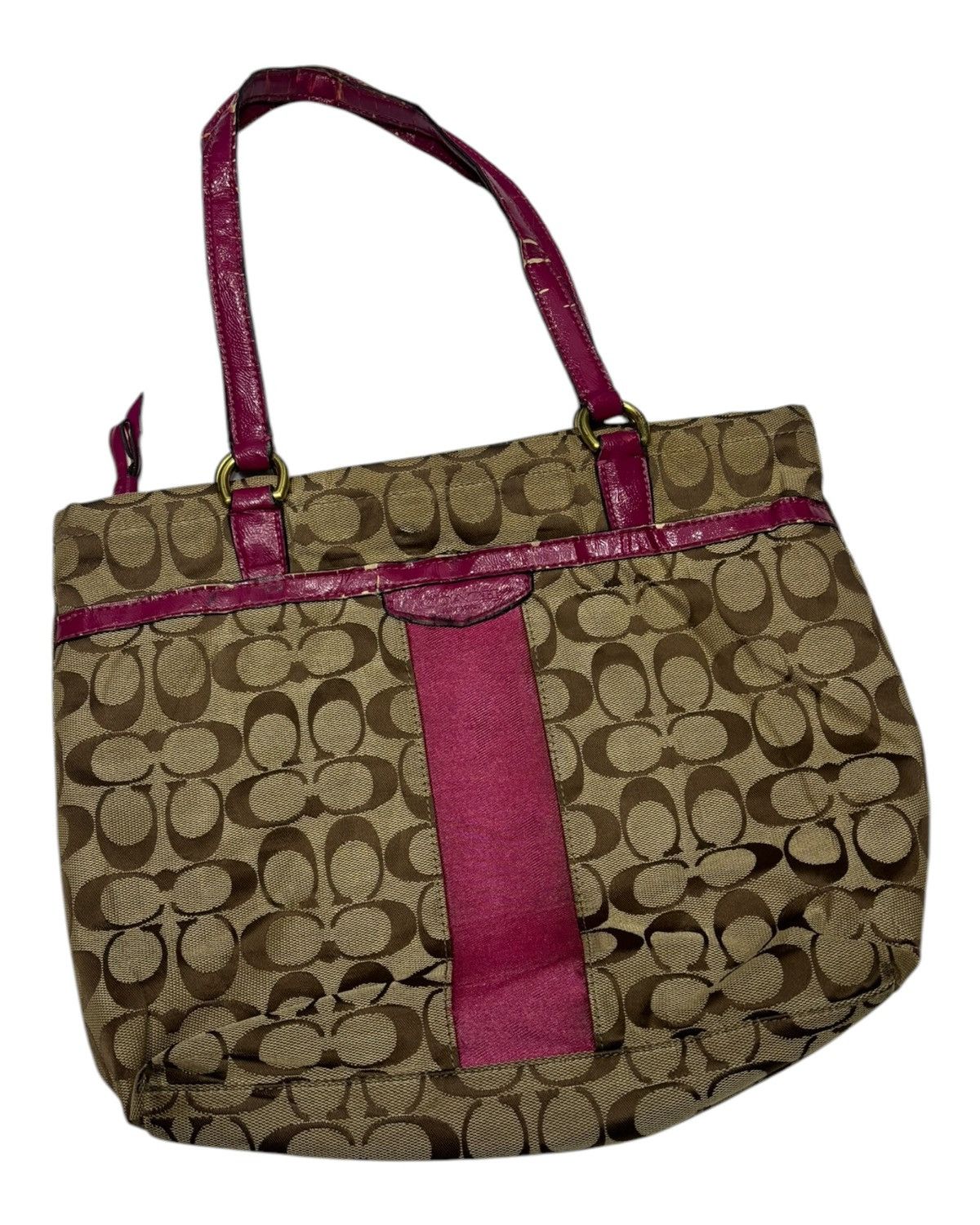 Coach × Vintage 🔥VINTAGE COACH AUTHENTIC MONOGRAM HANDBAG Size ONE SIZE - 3 Thumbnail