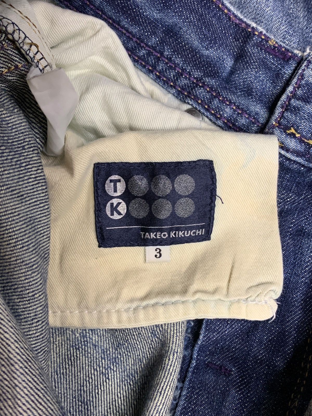 Japanese Brand × Takeo Kikuchi Vintage Japanese Takeo Kikuchi Faded Blue Wash Loose Jeans Size US 32 / EU 48 - 9 Thumbnail