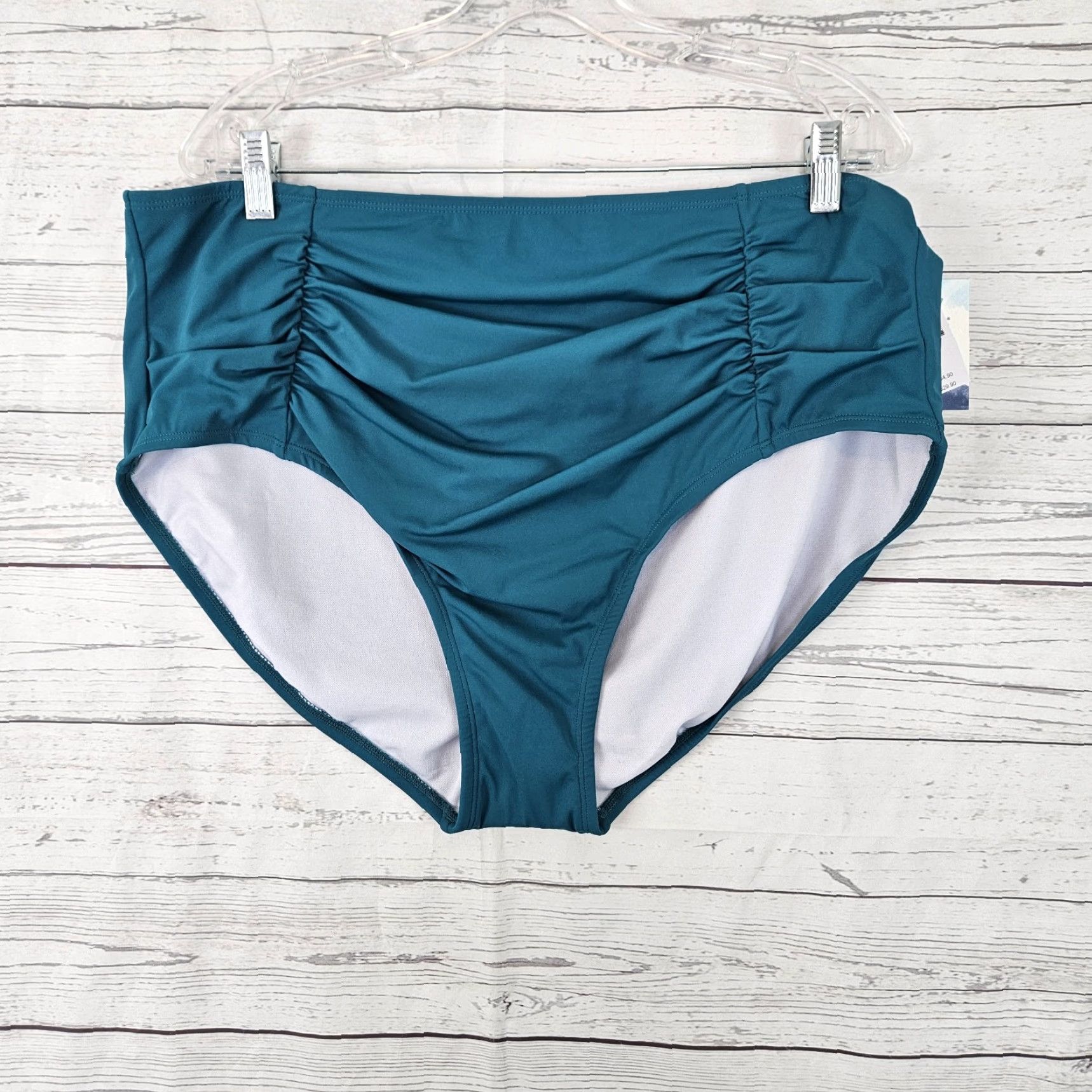 Vintage American Beach x Maurices Womens Bikini Bottom Sz 2XL Teal Size 40" / US 18 - 2 Thumbnail
