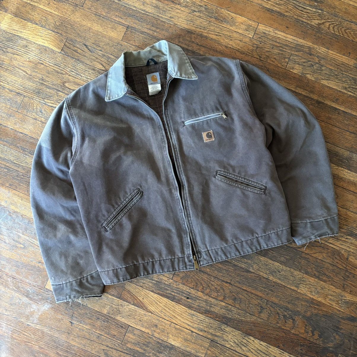 Carhartt Carhartt Detroit Jacket J97CHT Vintage Plaid Blanket Lined Size US XL / EU 56 / 4 - 1 Thumbnail