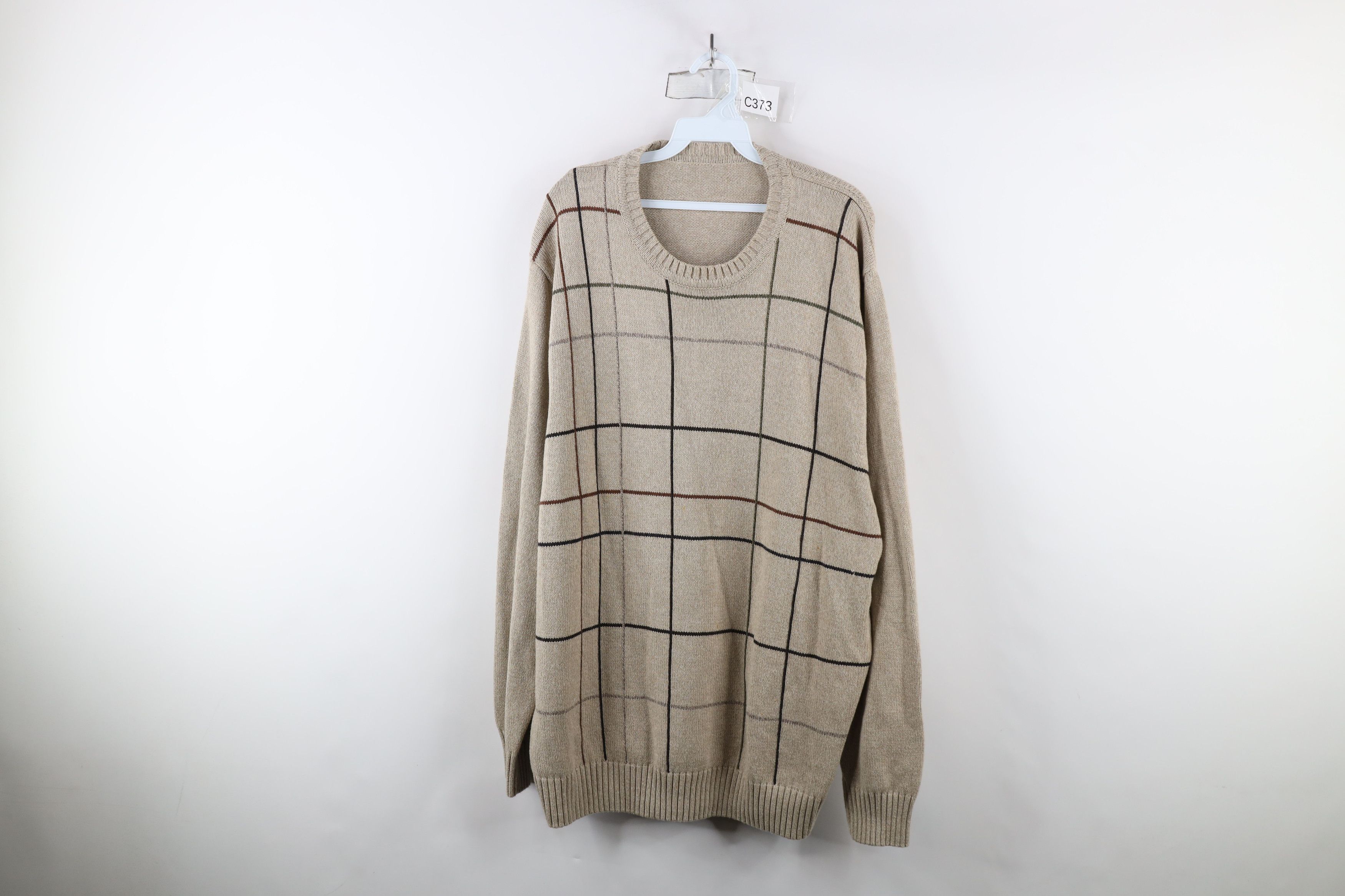 Vintage Vintage 90s Streetwear Striped Knit Crewneck Sweater Size US XXL / EU 58 / 5 - 1 Thumbnail