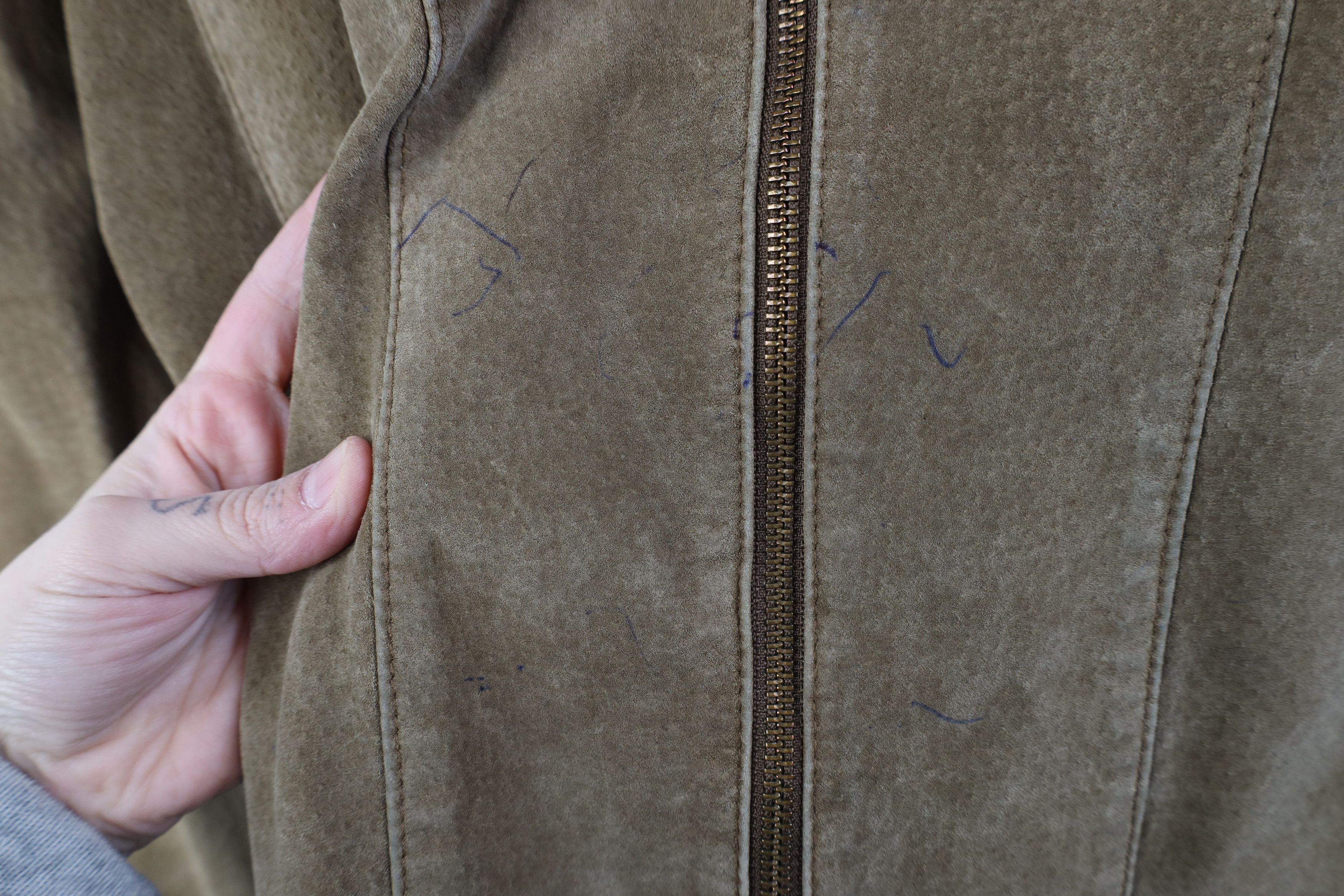Vintage Vintage 90s Streetwear Babydoll Suede Leather Hooded Jacket Size XL / US 12-14 / IT 48-50 - 5 Thumbnail
