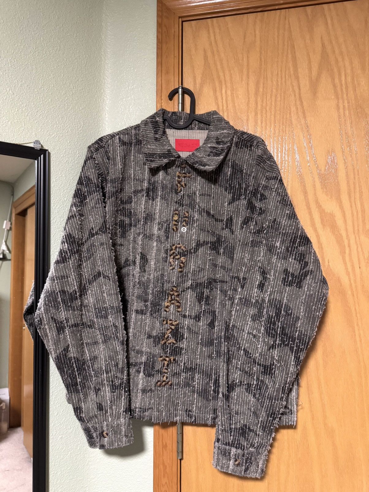 Fugazi FUGAZI TEXTURED LETTER BUTTON UP CAMO Size US S / EU 44-46 / 1 - 1 Thumbnail