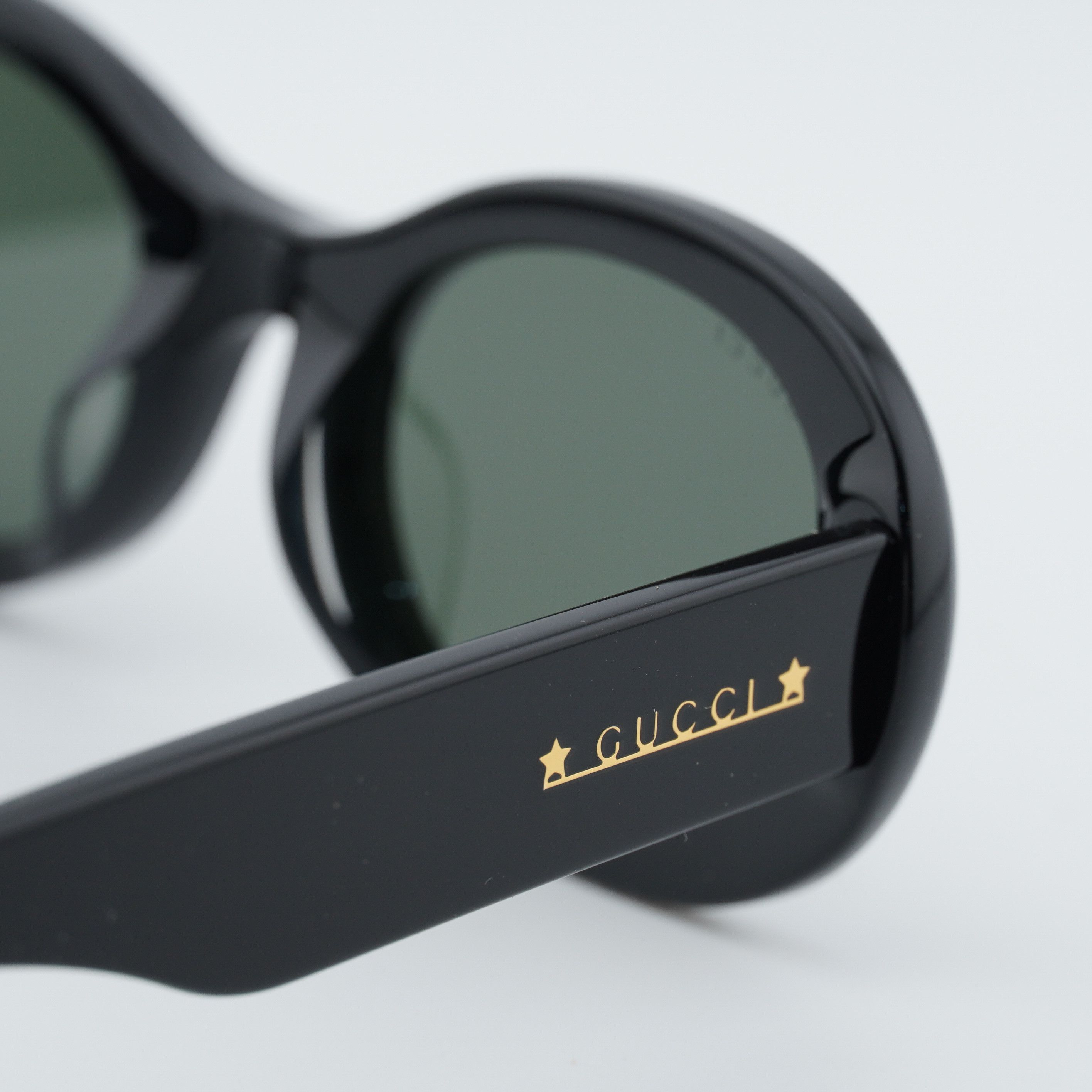 Gucci Gucci GG1587SA 001 Sunglasses Black Oval Frame, Grey Lenses Size ONE SIZE - 10 Thumbnail