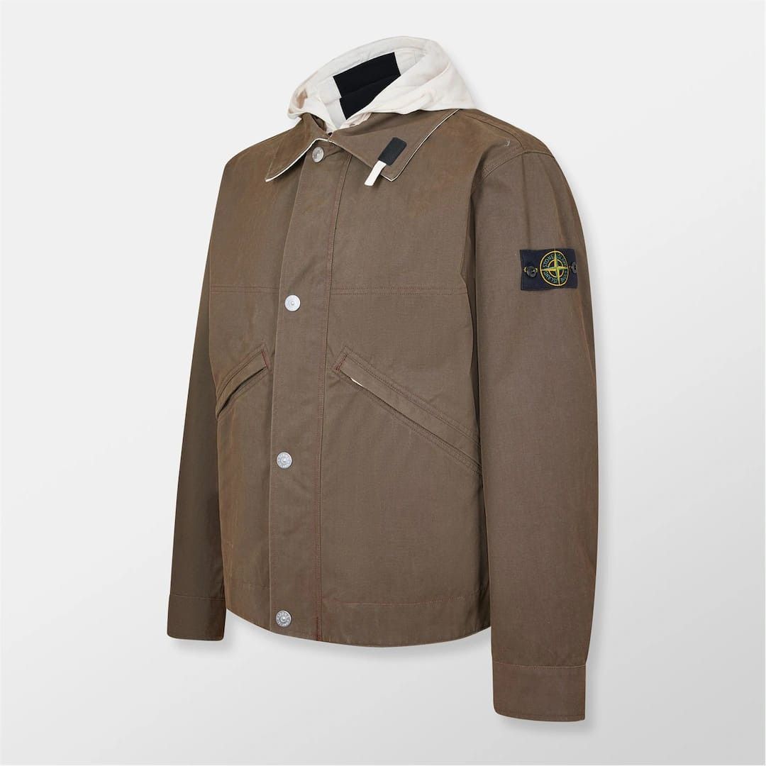 Stone Island o1g2r1mq0526 Military Long Sleeve Field Jacket in Brown Size US XL / EU 56 / 4 - 7 Thumbnail