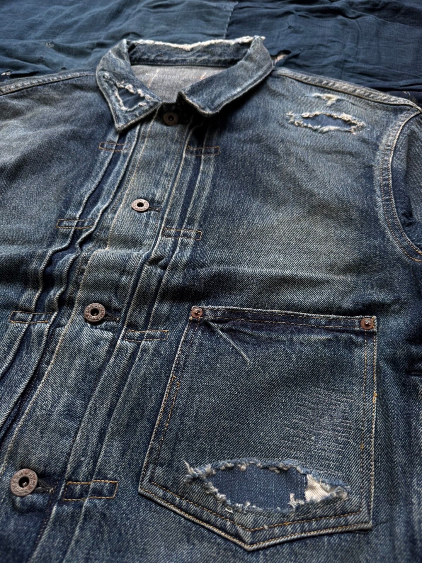 Madness MADNESS 24AW AGING TYPE-I DENIM JACKET Size US S / EU 44-46 / 1 - 6 Thumbnail