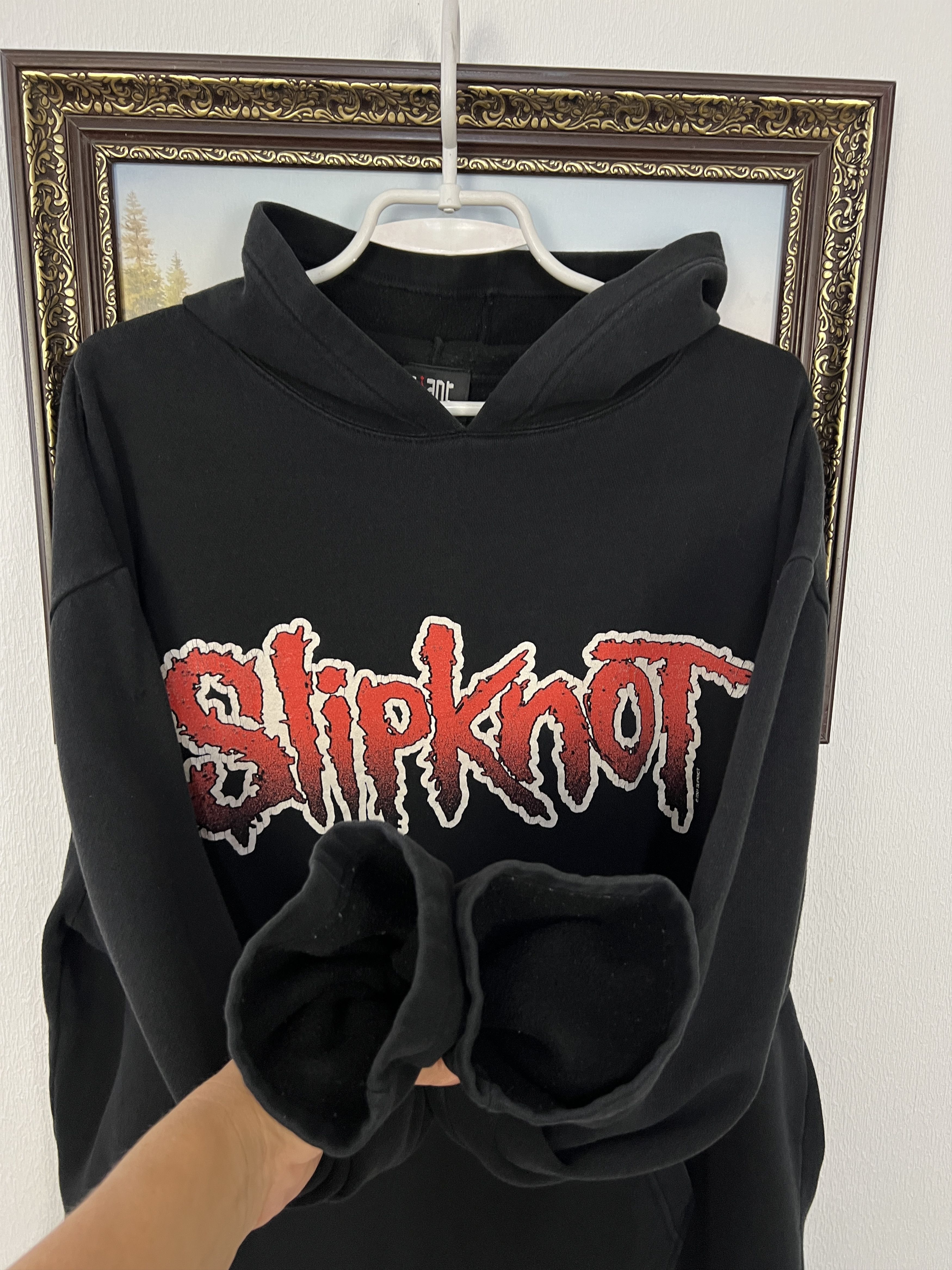Vintage Vintage Slipknot Iowa Over Print Band Hoodie Jacket Mens Size US L / EU 52-54 / 3 - 6 Thumbnail