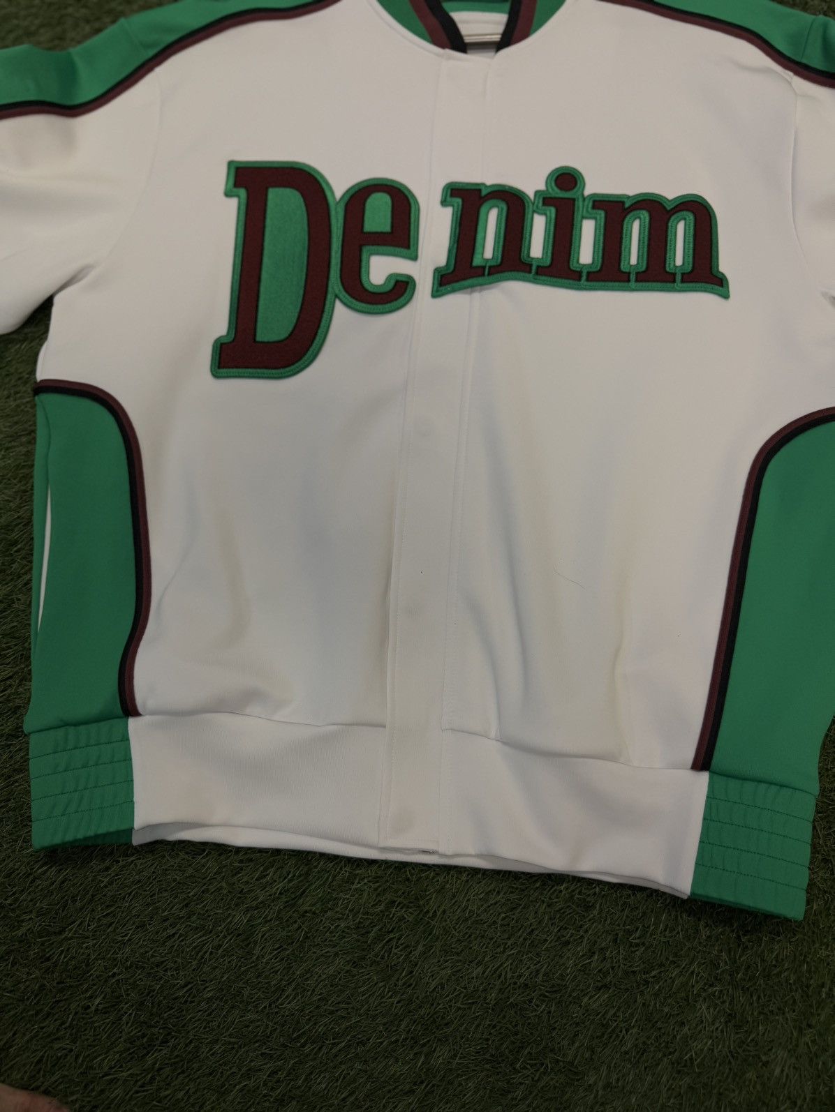 DENIM TEARS Denim Tears Green White Track Jacket Size Small Size US S / EU 44-46 / 1 - 2 Thumbnail