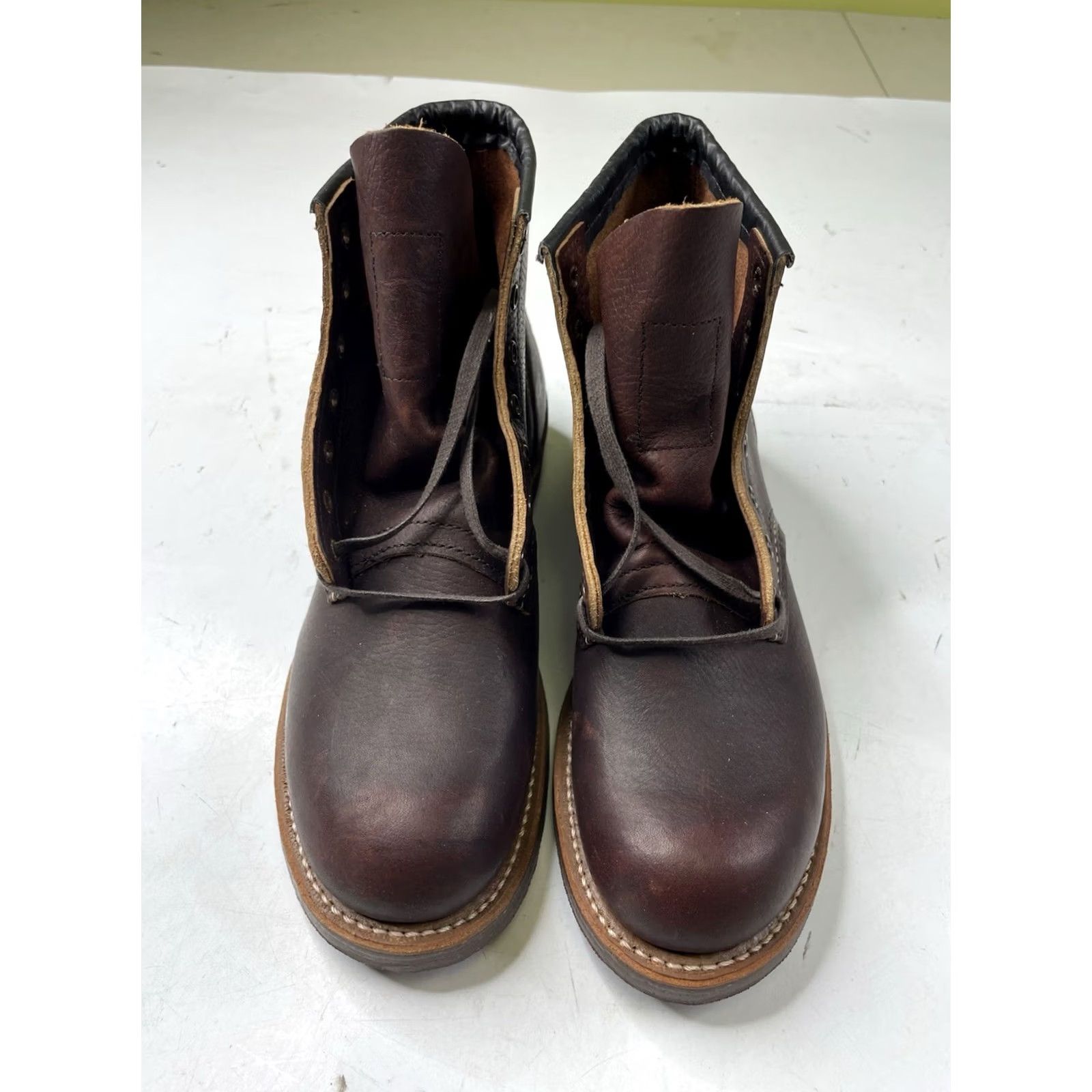 Red Wing Red Wing Shoes Brown Mens 7D Blacksmith Boots USA NEW Cork Soles Leather Size US 7 / EU 40 - 2 Thumbnail