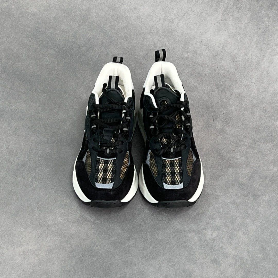 Burberry Burberry black logo leather sneakers men's 44 Size US 11 / EU 44 - 2 Thumbnail