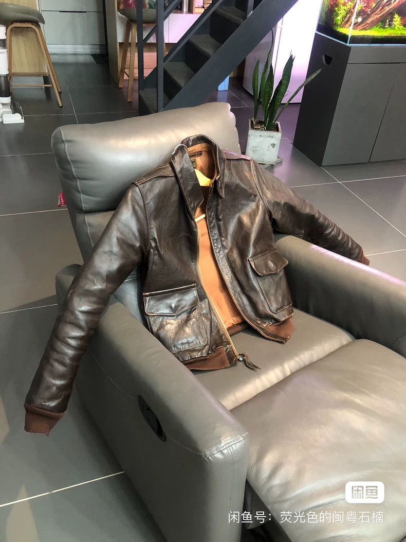 The Real McCoy's The Real McCoys A2 Leather Jacket, Size 36, Shoulder Width Size US S / EU 44-46 / 1 - 2 Thumbnail