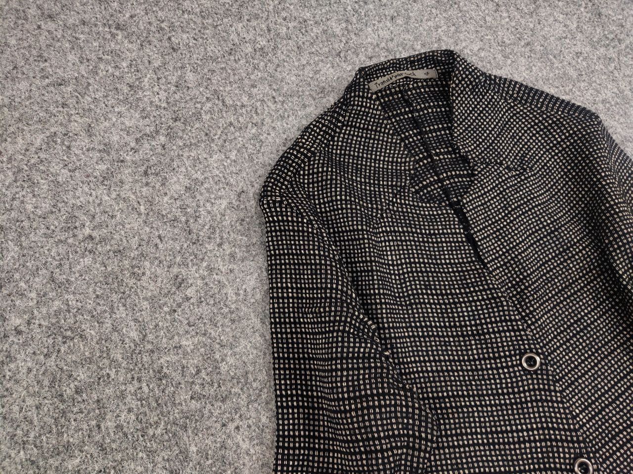 Transit Uomo Transit Par Such design Classic Black Knit Blazer Jacket Size M / US 6-8 / IT 42-44 - 7 Thumbnail
