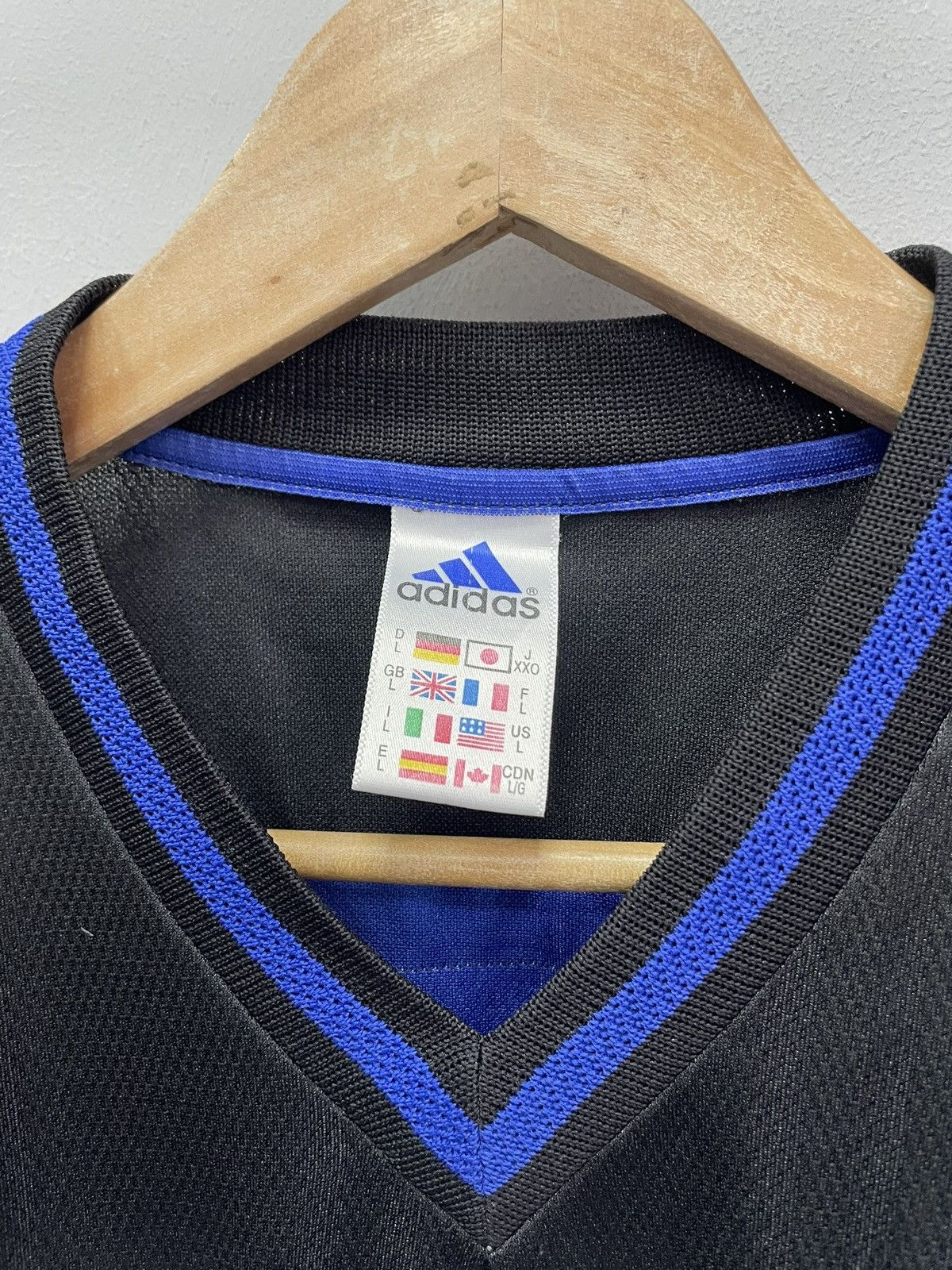 Adidas Adidas Vintage T-Shirt Blue west germany Y2K style Soccer Size US L / EU 52-54 / 3 - 5 Thumbnail