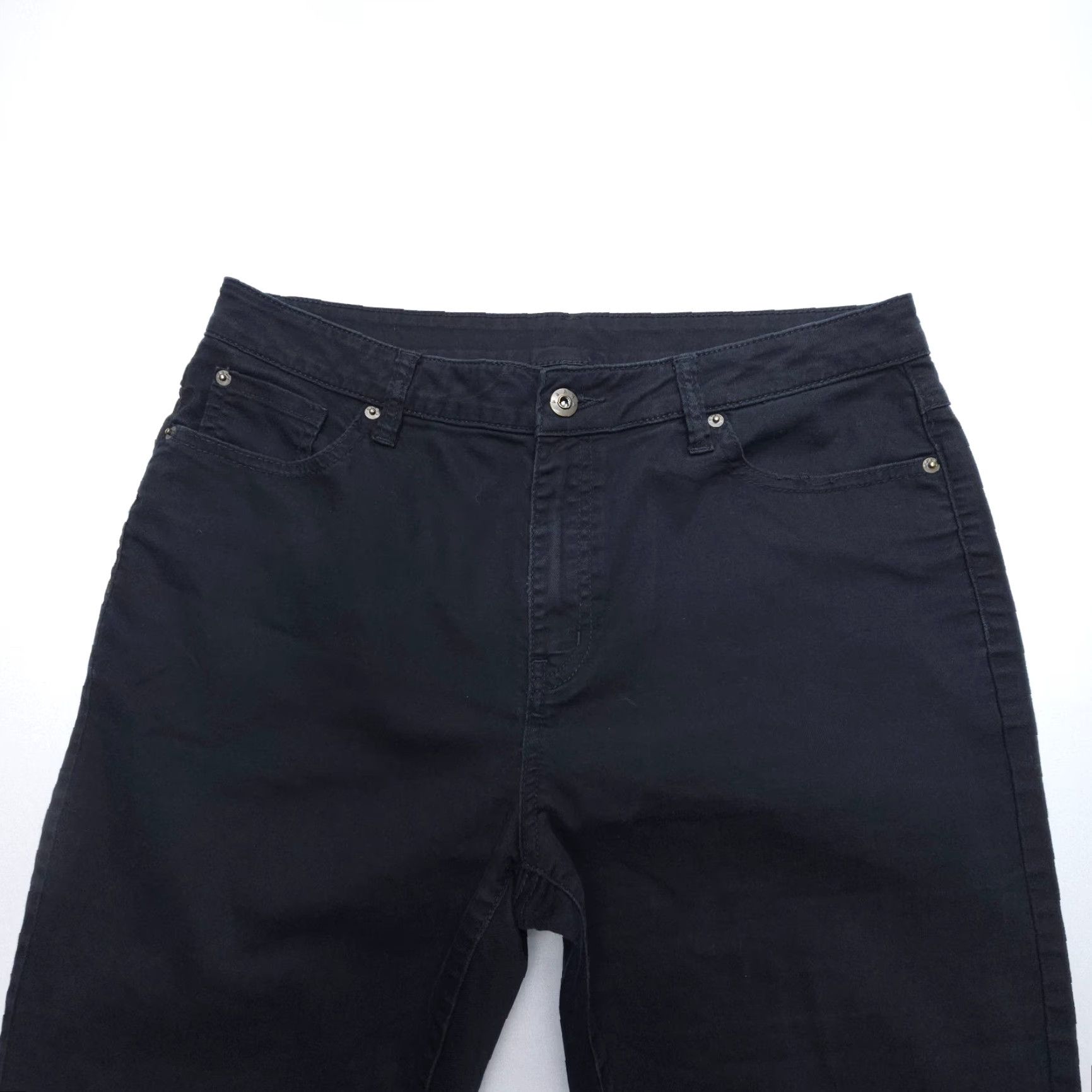 Prana PrAna Kayla High Rise Jeans Womens Size 12 Black Organic Cotton Stretch Denim 5-Pocket Size 34" / US 12 / IT 48 - 7 Thumbnail