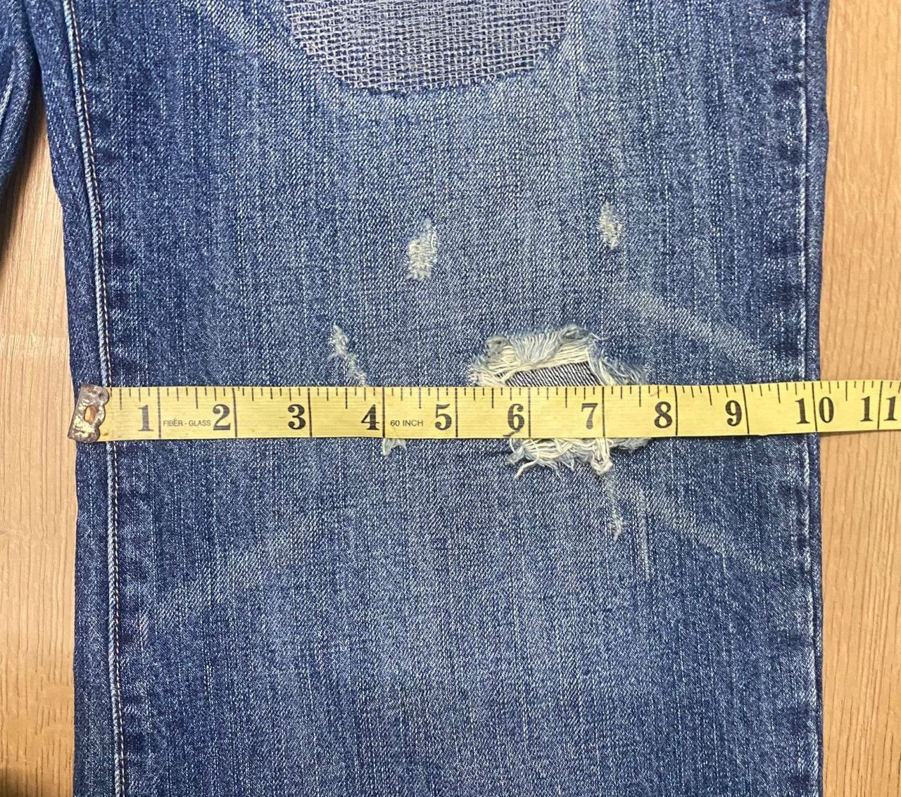 If Six Was Nine Vintage Ezy Distressed Denim Size US 34 / EU 50 - 7 Thumbnail
