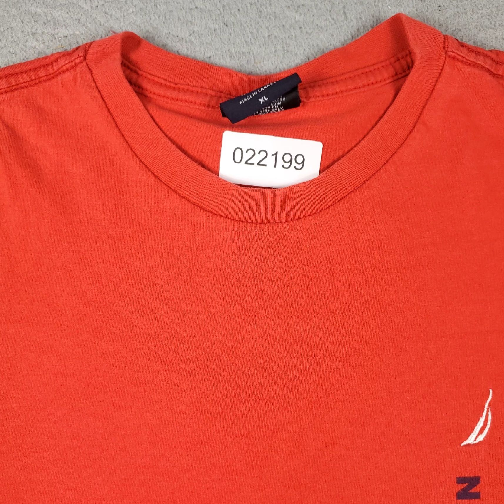 Nautica Nautica T Shirt Red XL Short Sleeve Crew Neck Logo Cotton Unisex Adults Size US XL / EU 56 / 4 - 2 Thumbnail