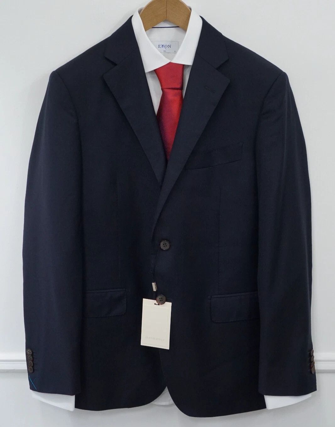 Suitsupply Men Suitsupply Blazer NapolI REDA Wool Navy Regular UK/US44L Size 44L - 1 Thumbnail