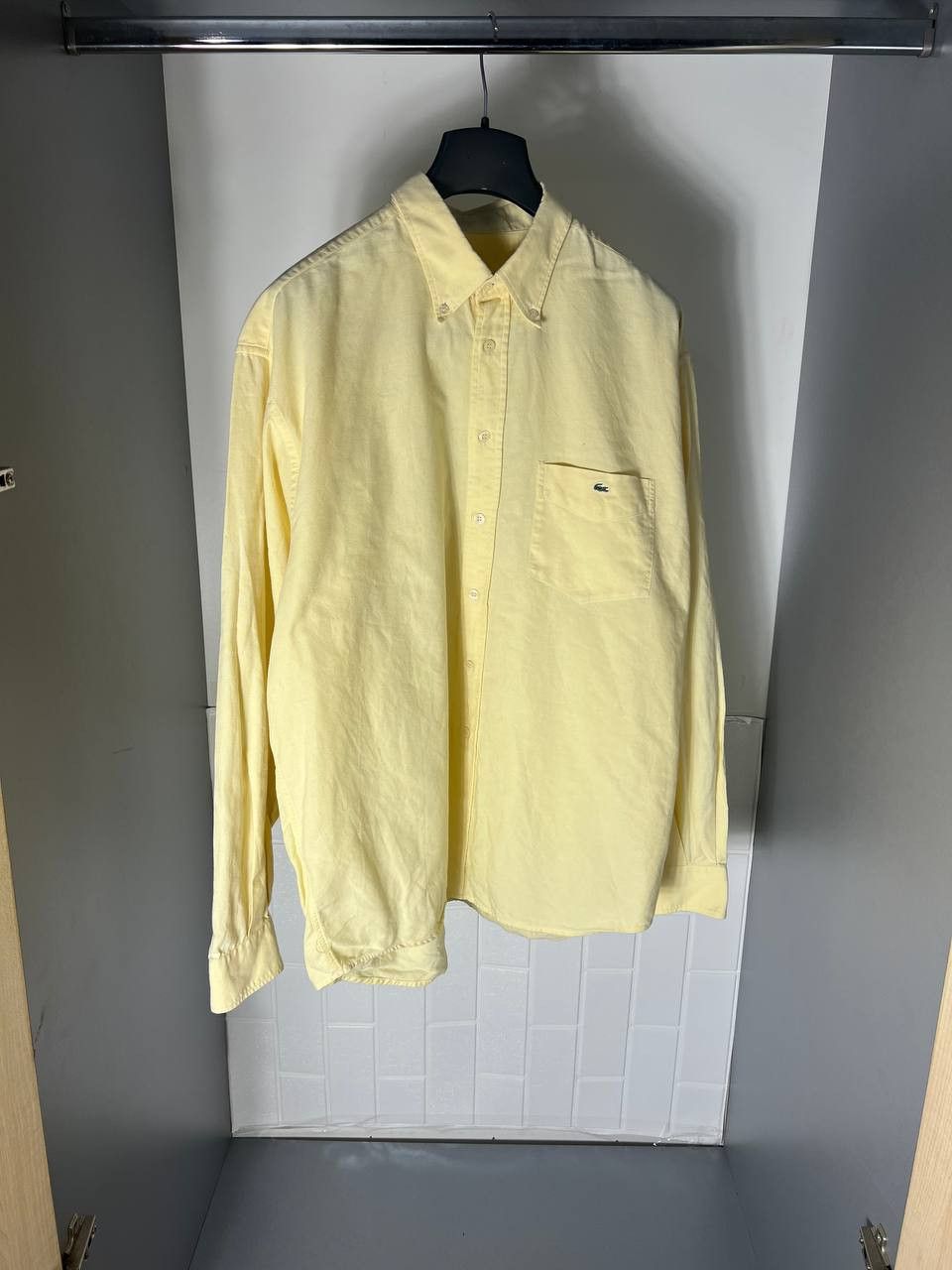 Lacoste VINTAGE LACOSTE CHEMISE RETRO DESIGNER SHIRT CASUAL 90s Size US XL / EU 56 / 4 - 3 Thumbnail