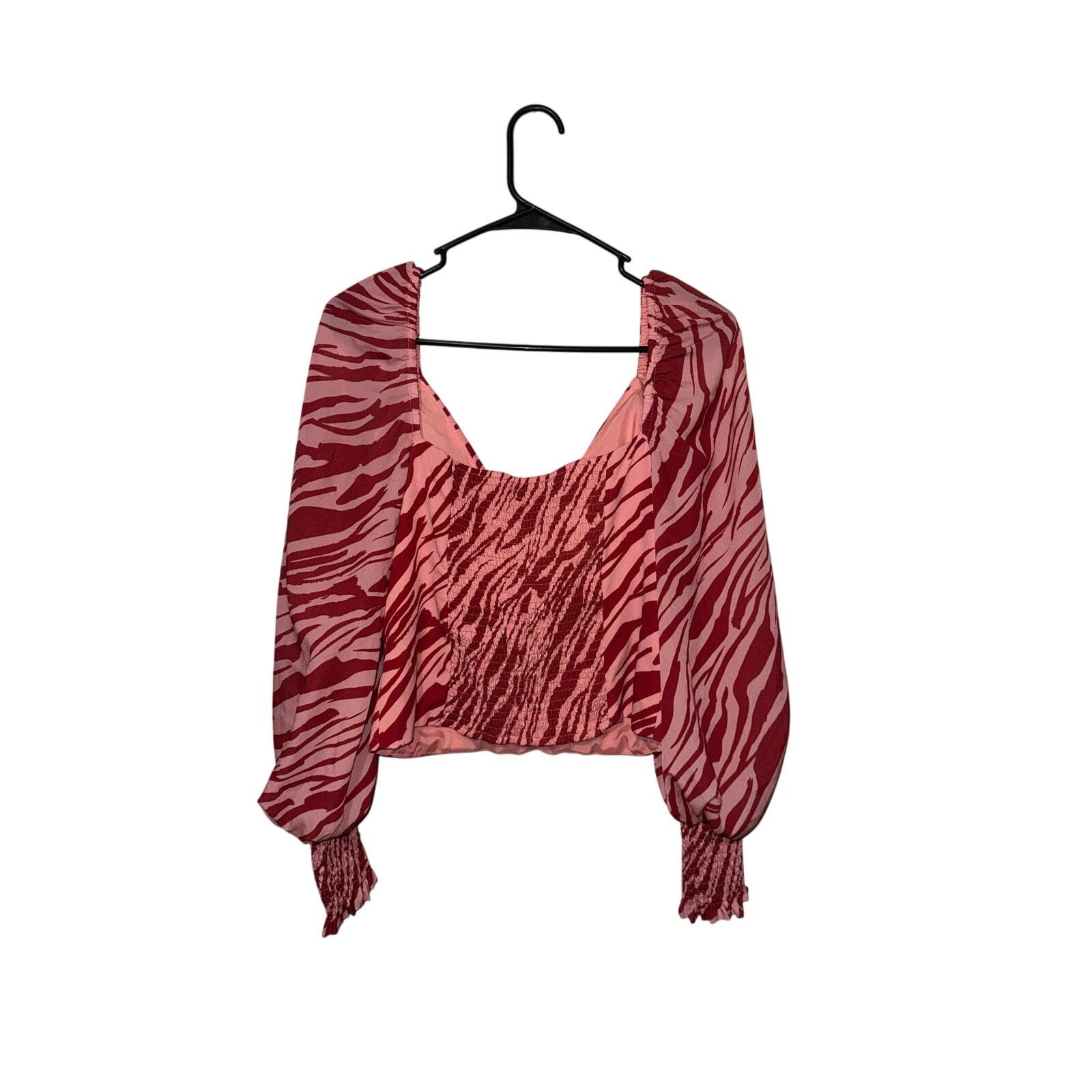 Slate & Stone Slate & Willow Pink Zebra Print Top - Size Small Size S / US 4 / IT 40 - 5 Thumbnail