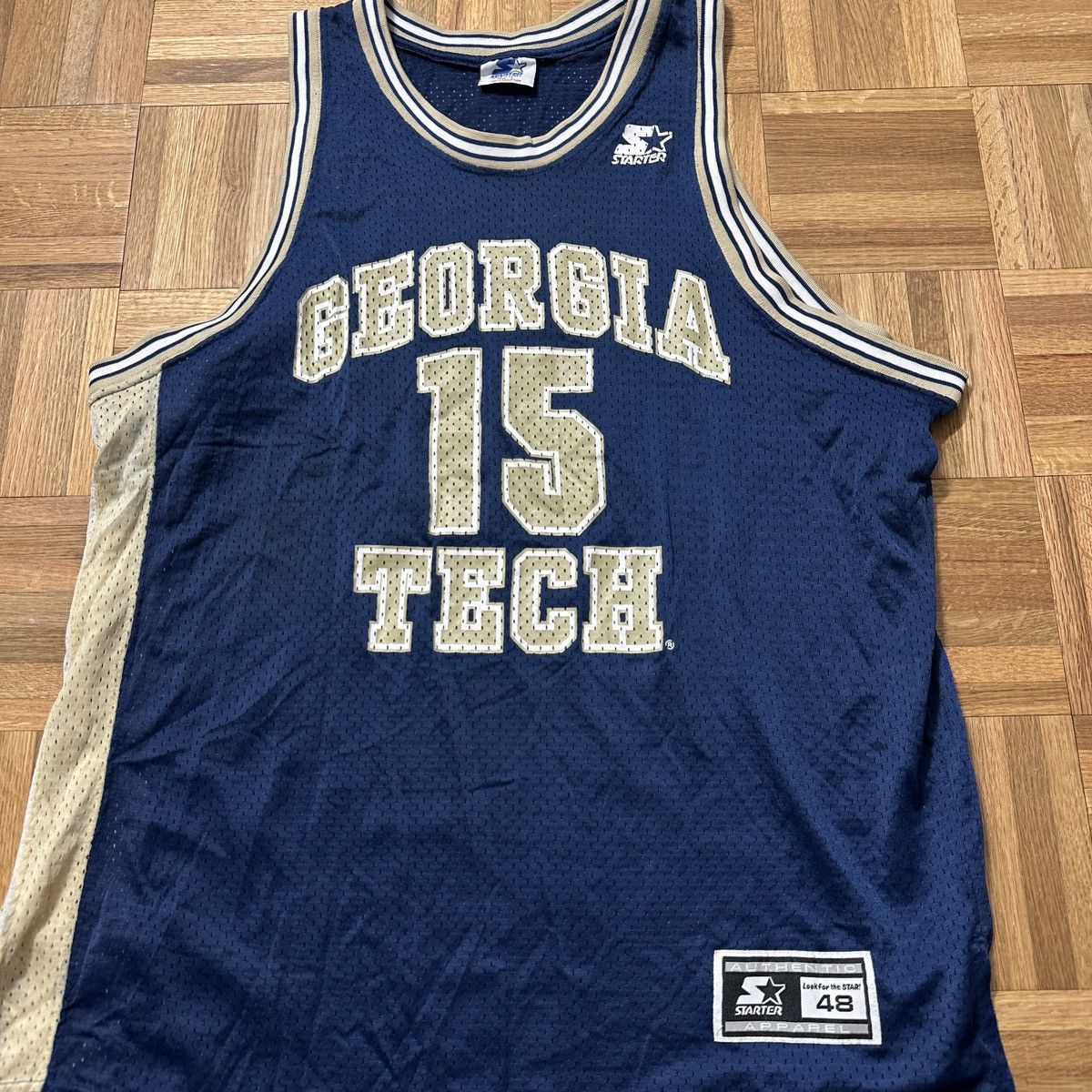 Starter Vintage Georgia Tech Yellow Jackets Matt Harping jersey Size US L / EU 52-54 / 3 - 3 Thumbnail