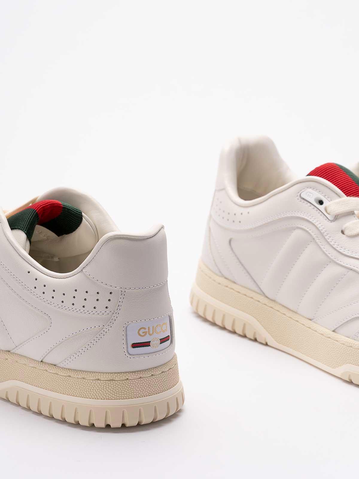 Gucci Gucci Re-Web Leather Sneakers Size US 6 / EU 39 - 4 Thumbnail