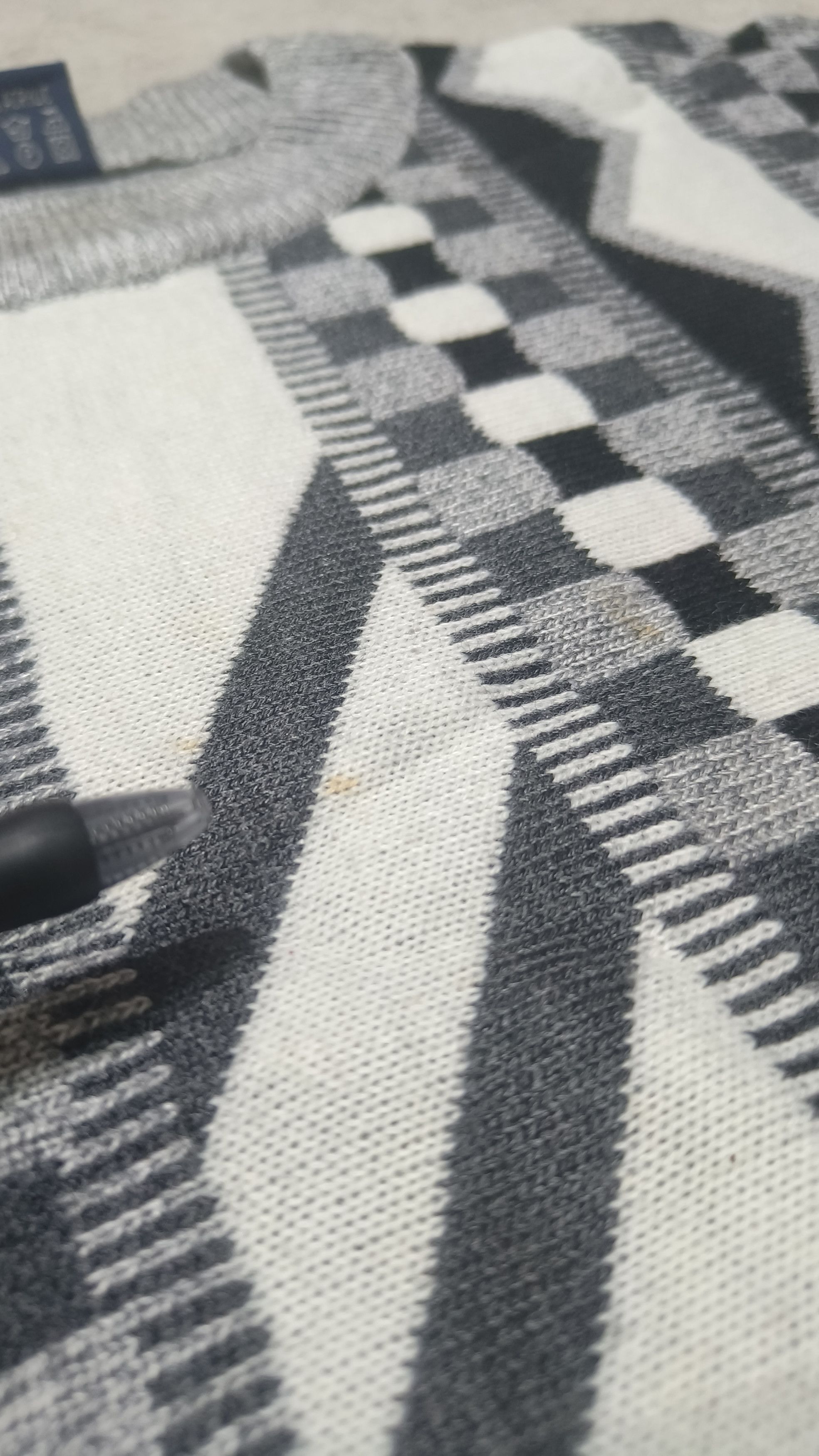 Other Vintage 90s SONNE Ethnic Striped Motifs Pattern Knit Sweater Size US L / EU 52-54 / 3 - 8 Thumbnail