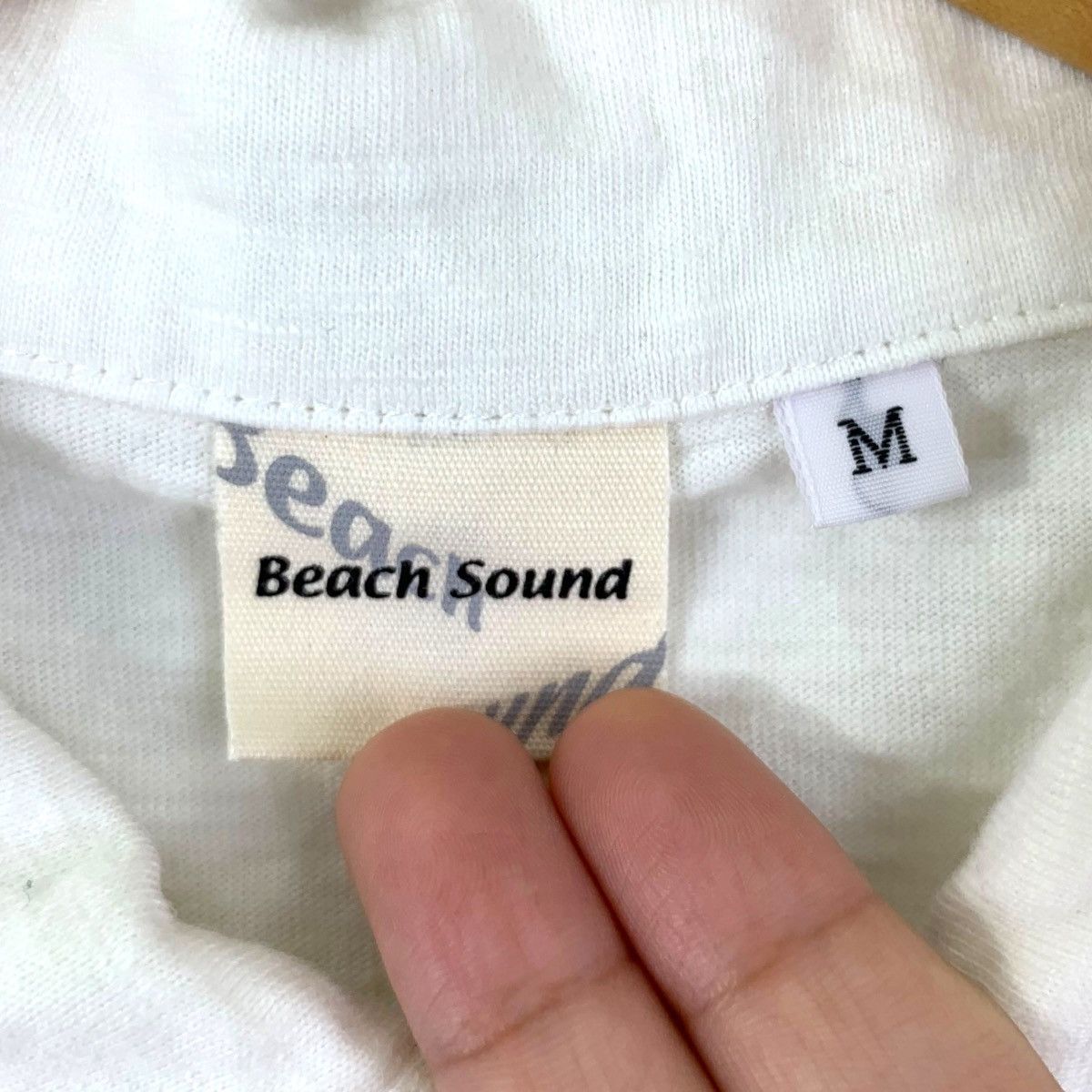 Vintage Vintage BEACH SOUND WAVE Monogram Polo Tee Shirt Size US M / EU 48-50 / 2 - 5 Thumbnail