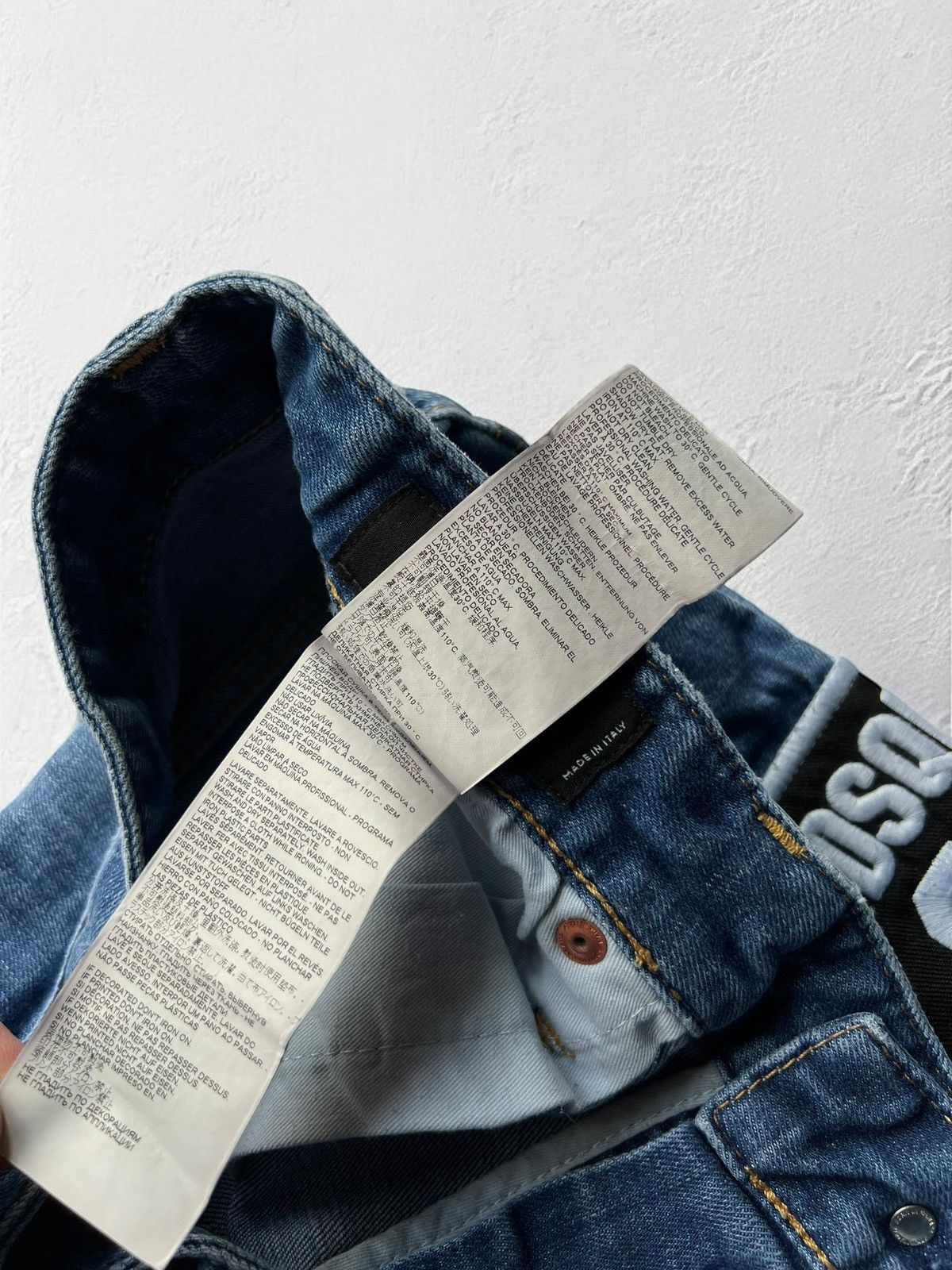 Designer × Dsquared2 DSQUARED2 “SKATER BOY JEAN” EMBROIDERED BIG LOGO PANTS JEANS Size US 33 - 11 Thumbnail