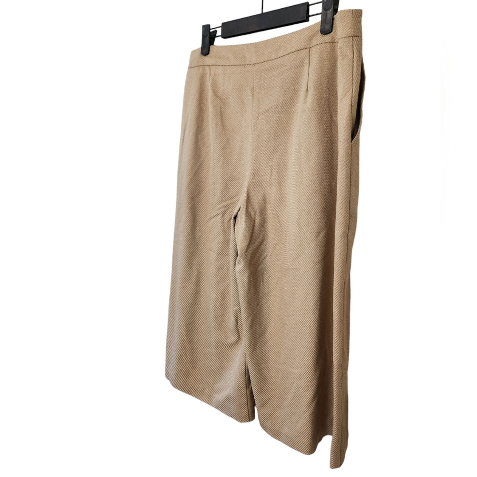 Trina Turk Trina Turk NWT Prizzi Knit Guacho Wide Leg Crop Pants 10 Size 32" / US 10 / IT 46 - 9 Thumbnail