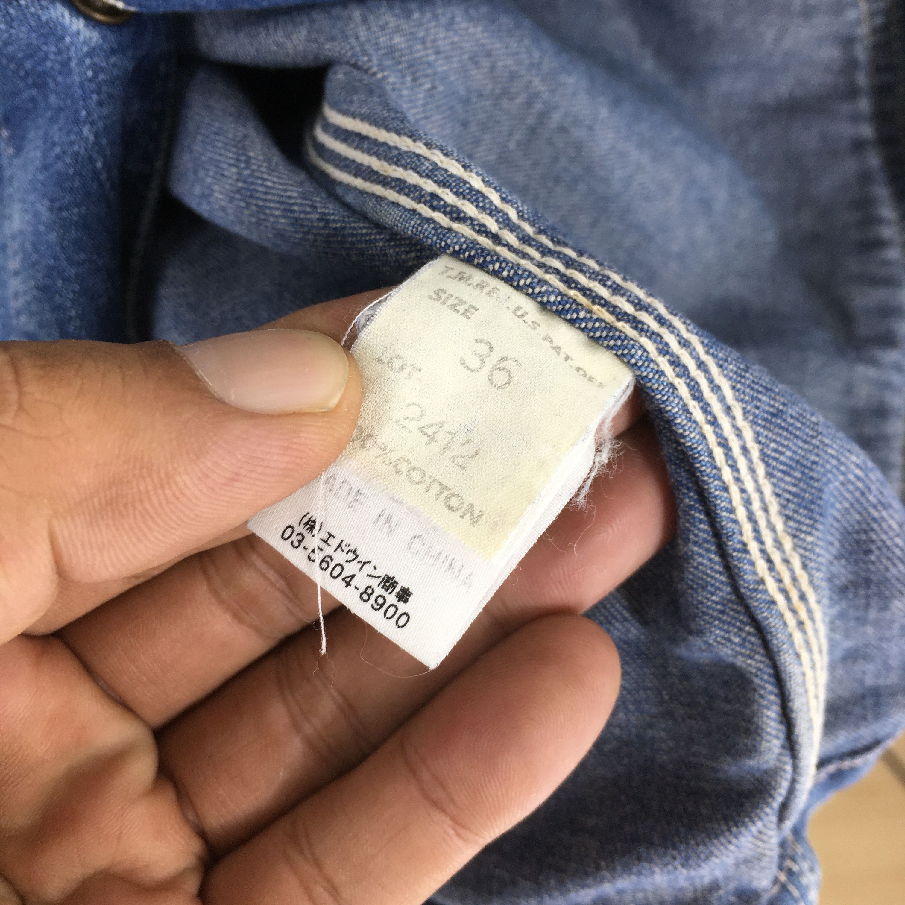 Lee Vintage 1990's Lee Sanforized Denim Worker Jacket M Size US M / EU 48-50 / 2 - 7 Thumbnail